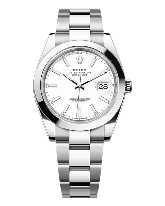 Rolex Datejust 41mm White Dial Oyster - U1 FACTORY - AUTOMATIK