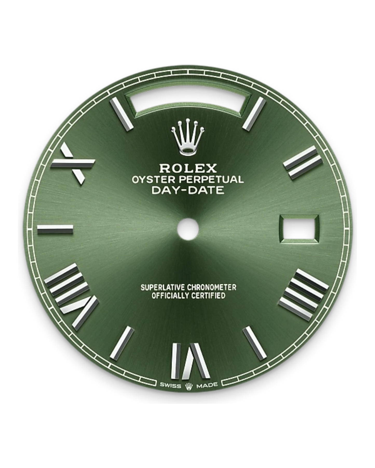 Rolex Day-Date Green Dial with Roman Numerals, 40mm White Gold President - U1 FACTORY - AUTOMATIK