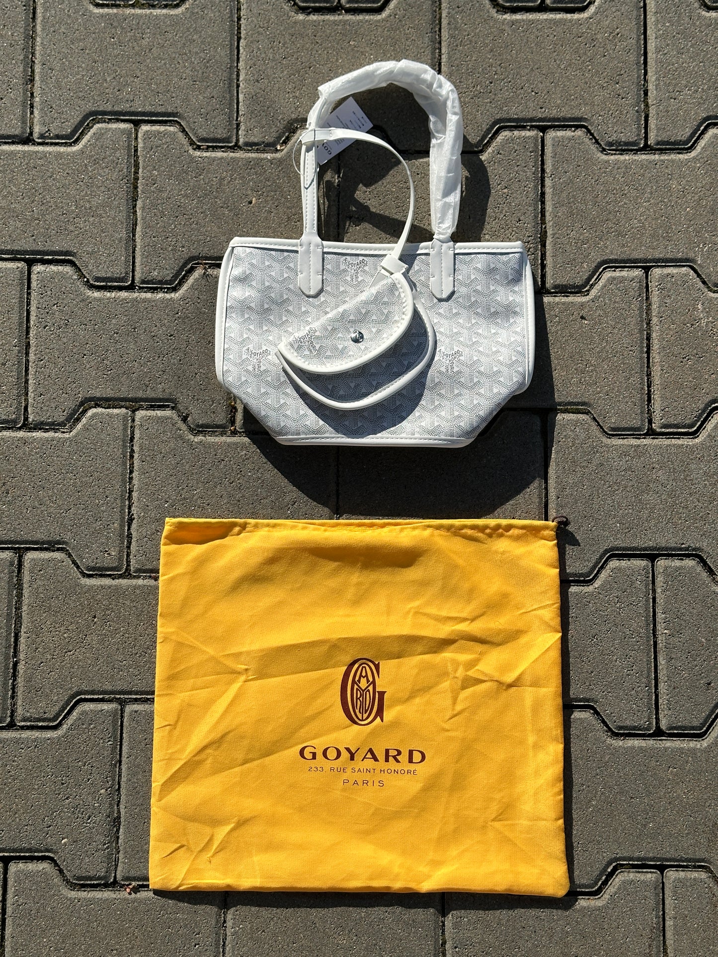 Goyard Saint Louis PM Tasche in Weiß mit Pochette | 1:1 Replica