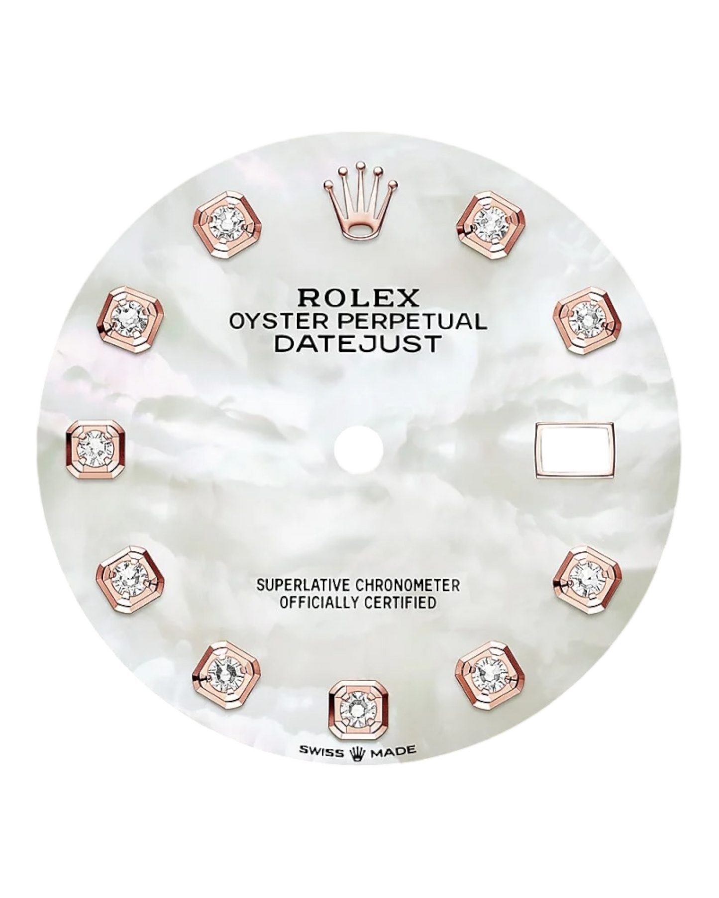 Rolex Datejust White Dial with Diamond Markers, 31mm Bicolor Jubilee - U1 FACTORY - AUTOMATIK