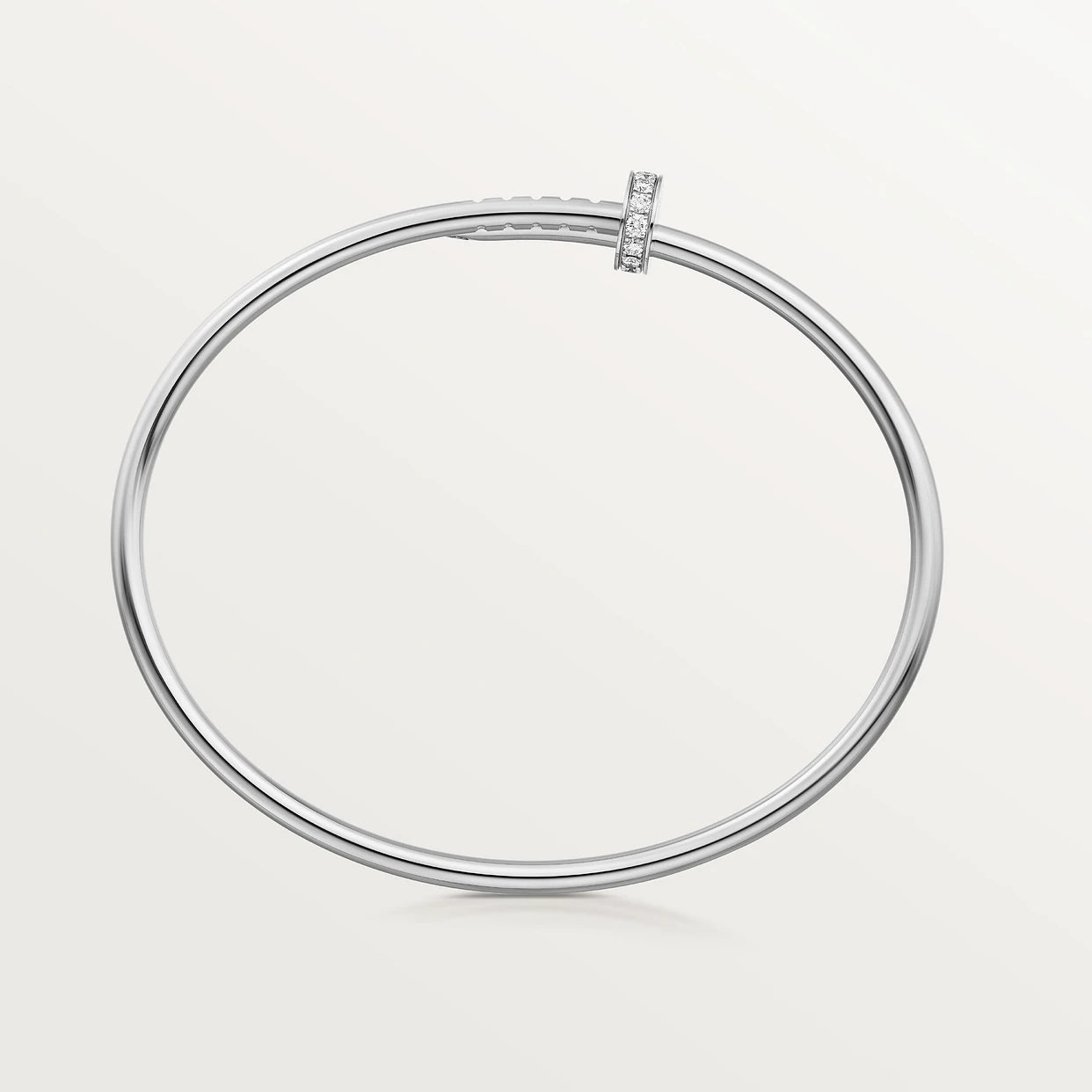 CARTIER NAGEL ARMBAND MIT DIAMANTEN - SILBER - UNISEX - JUSTE UN CLOU - FULLSET