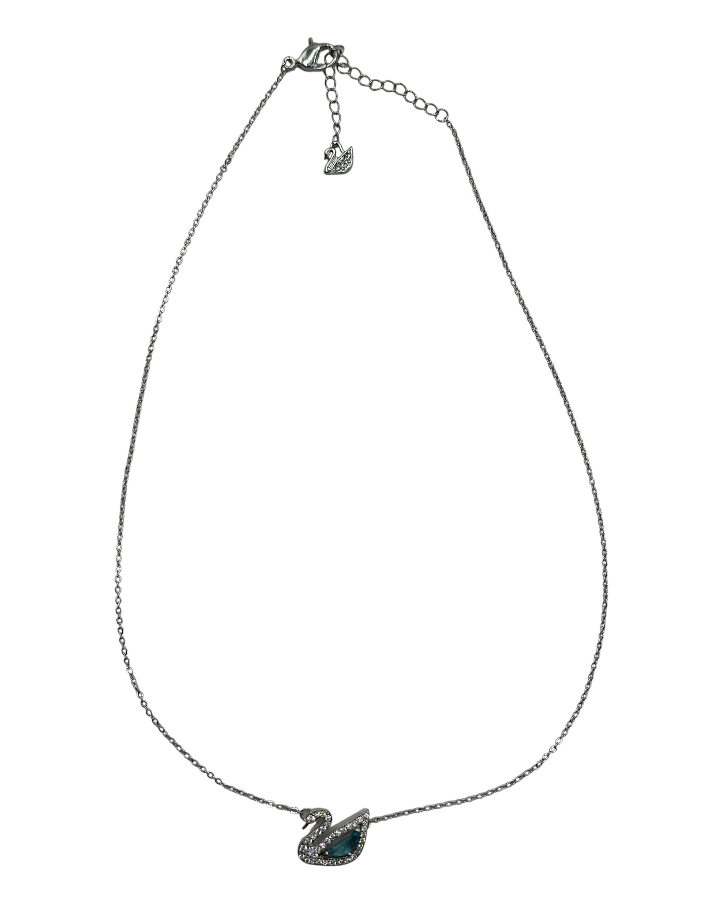 Swarovski Iconic Swan Halskette Hellblau
