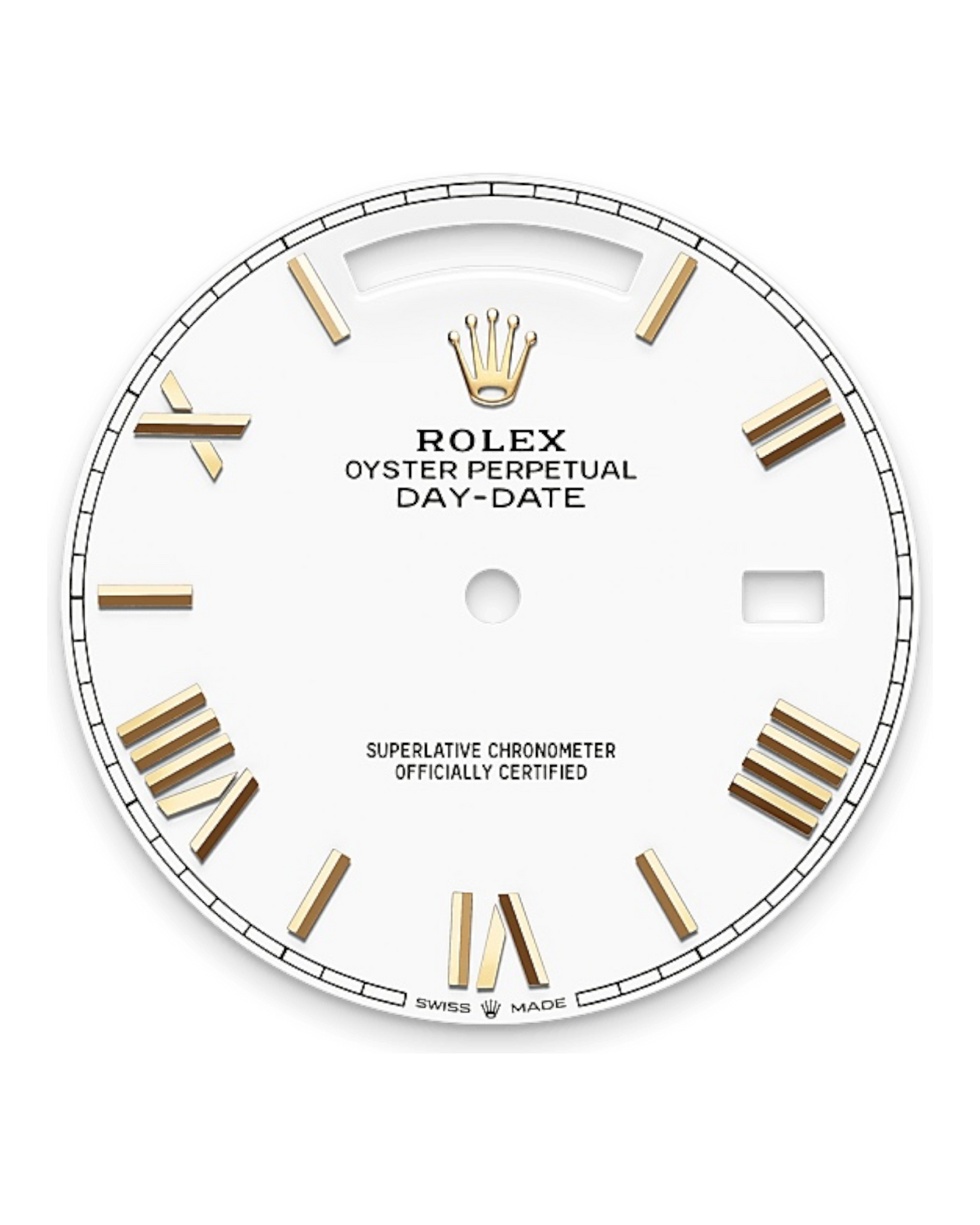 Rolex Day-Date White Dial with Roman Numerals 40mm Yellow Gold President - U1 FACTORY - AUTOMATIK