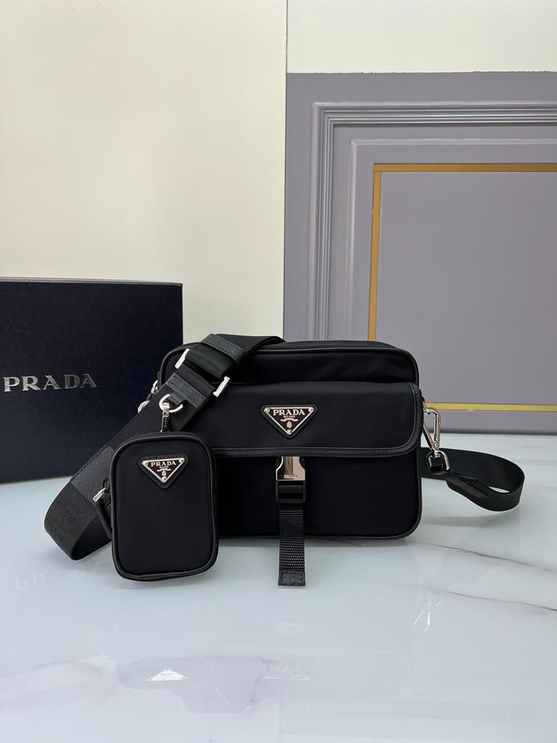 PRADA BAUCHTASCHE Re-Nylon und Saffiano-Leder | 7A SUPER CLONE | ORIGINAL QUALITÄT | FULLSET MIT BOX etc.