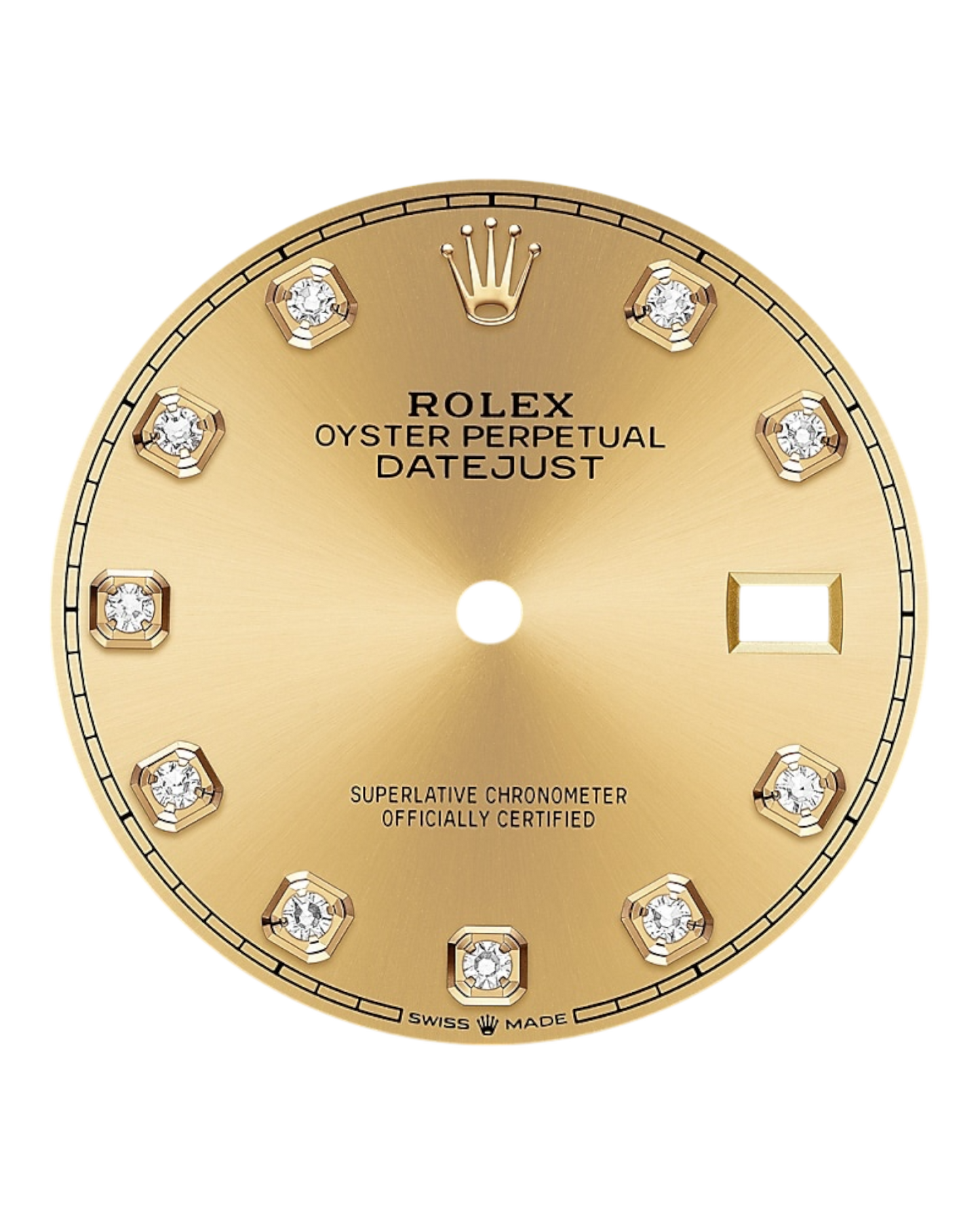Rolex Datejust Champagne Dial with Diamond Markers, Fluted Bezel, 36mm Two-Tone Jubilee - U1 FACTORY - AUTOMATIK