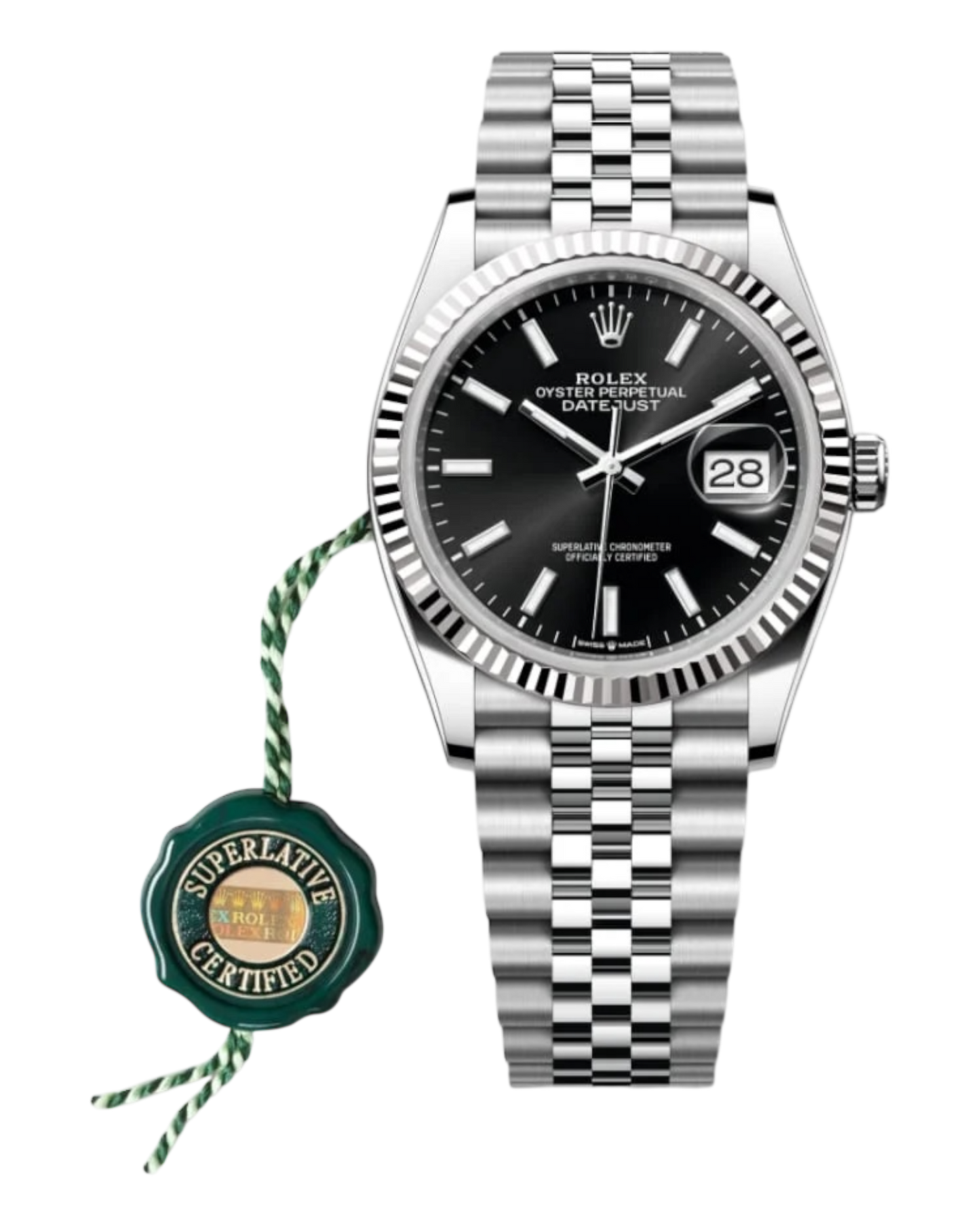 Rolex Datejust Black 36mm Jubilee - U1 FACTORY - AUTOMATIK