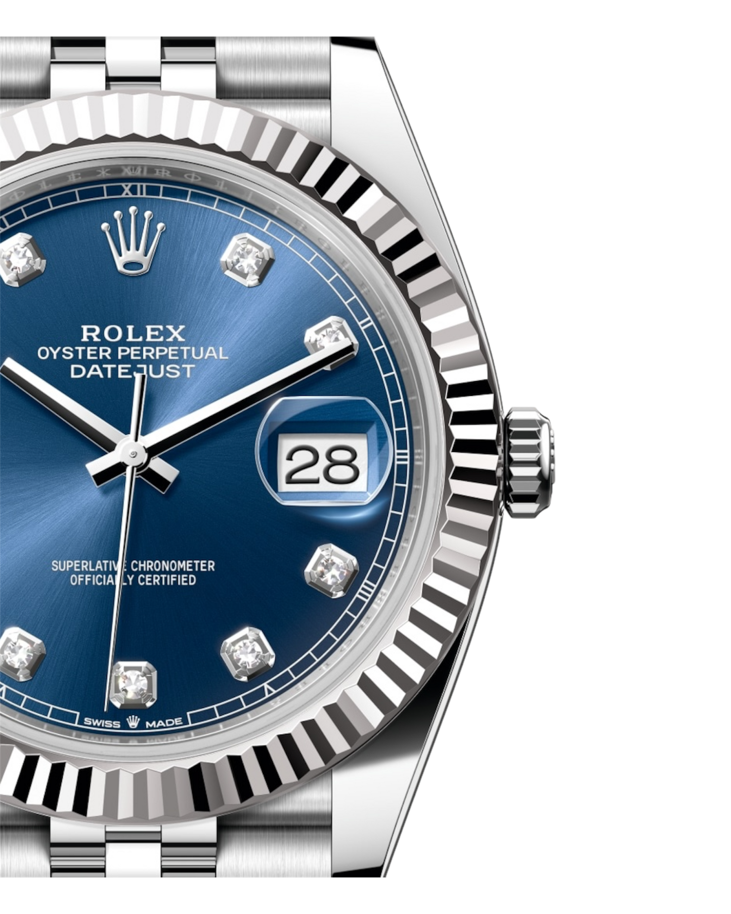 Rolex Datejust 36mm Blue with Diamonds Dial - Jubilee - U1 FACTORY - AUTOMATIK