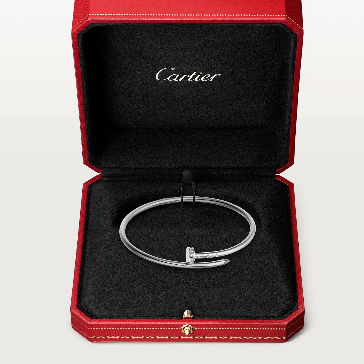 CARTIER NAGEL ARMBAND MIT DIAMANTEN - SILBER - UNISEX - JUSTE UN CLOU - FULLSET