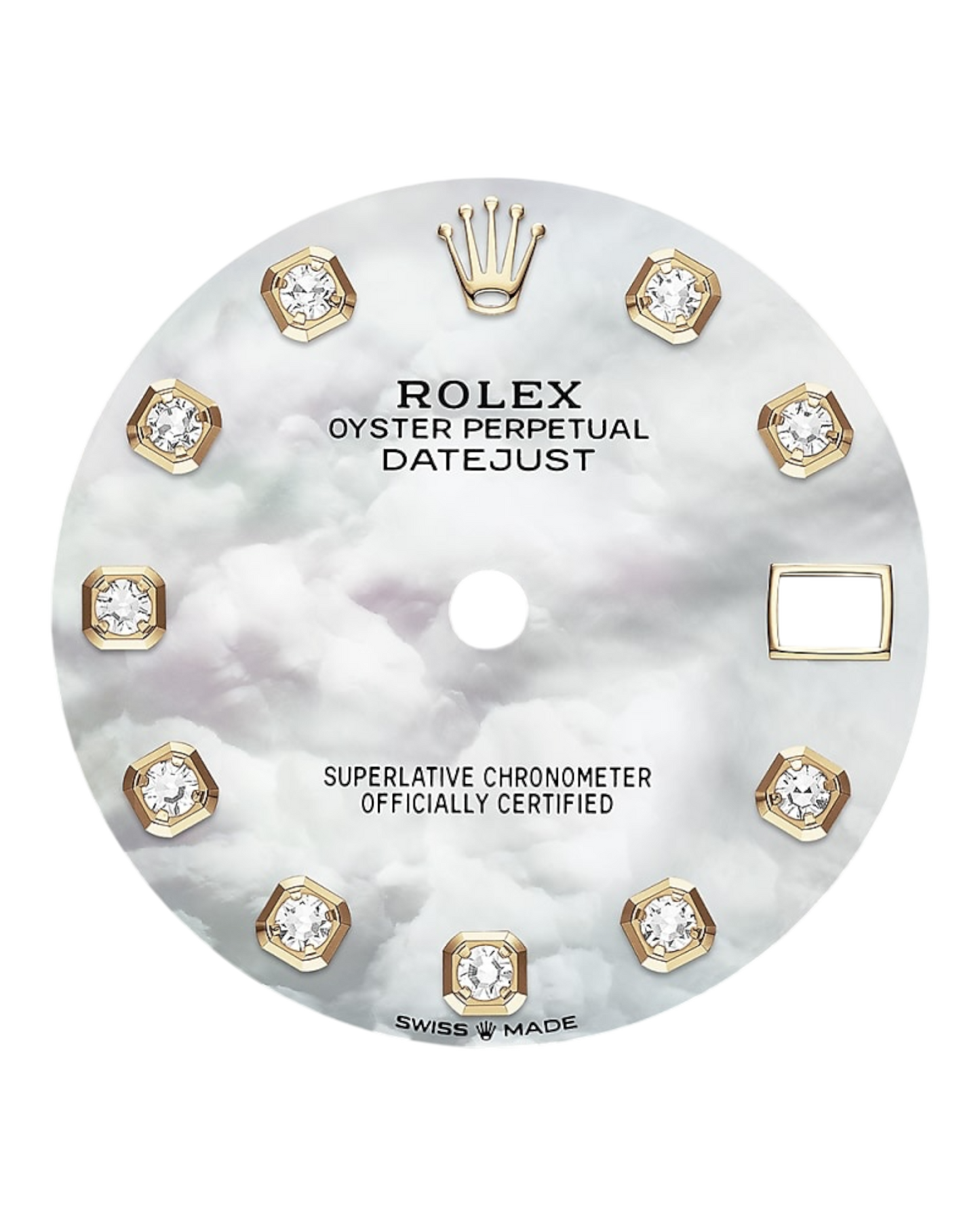 Rolex Datejust White Dial with Diamond Markers, 31mm Bicolor - Jubilee - U1 FACTORY - AUTOMATIK