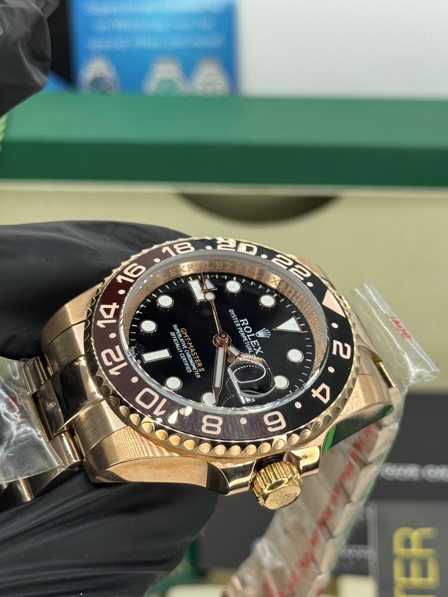 ROLEX GMT-MASTER II Rosegold - 40MM U1 FACTORY - AUTOMATIK