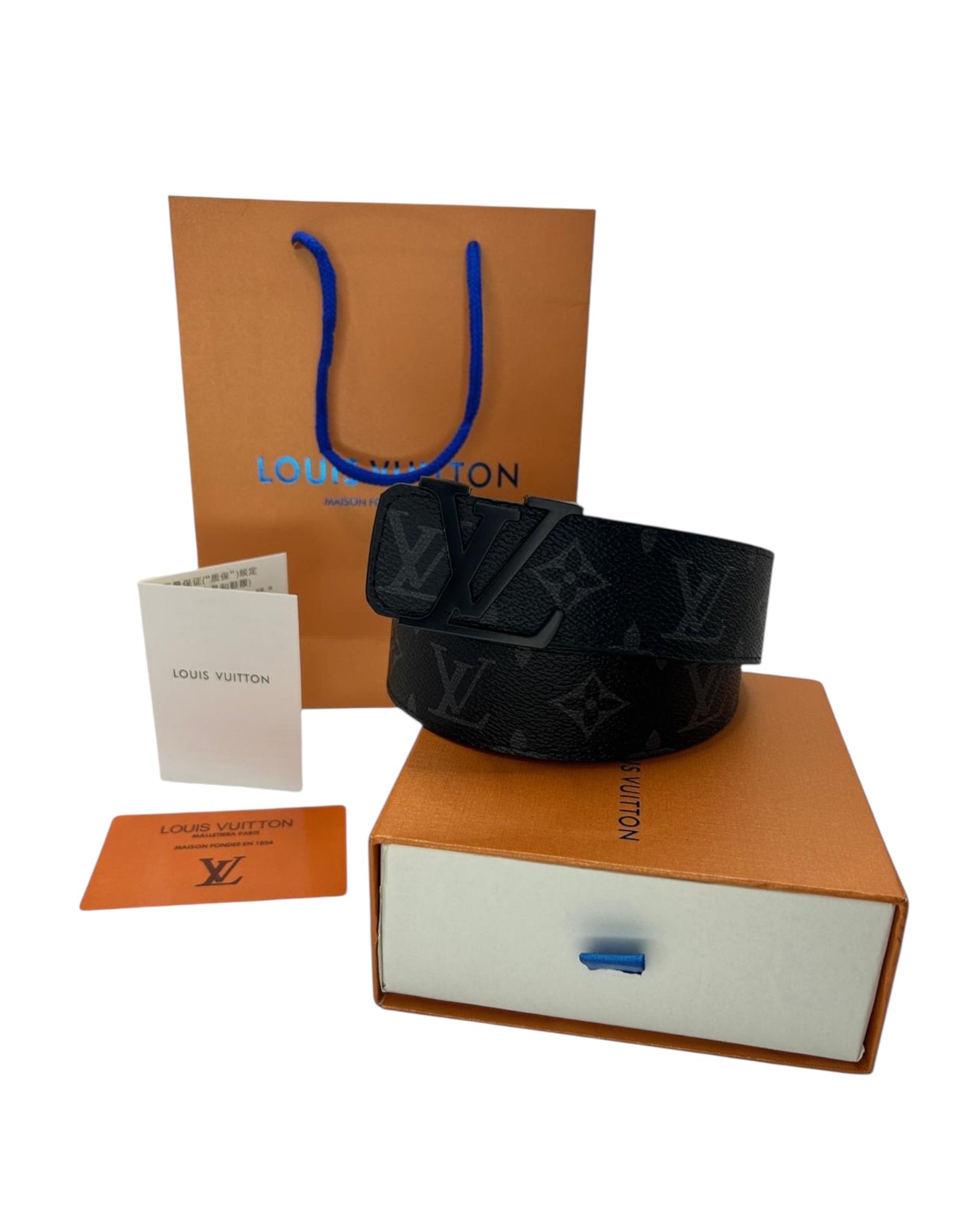 LOUIS VUITTON GÜRTEL - LV MONOGRAMM - SCHWARZ - FULLSET - HIGH END QUALITY
