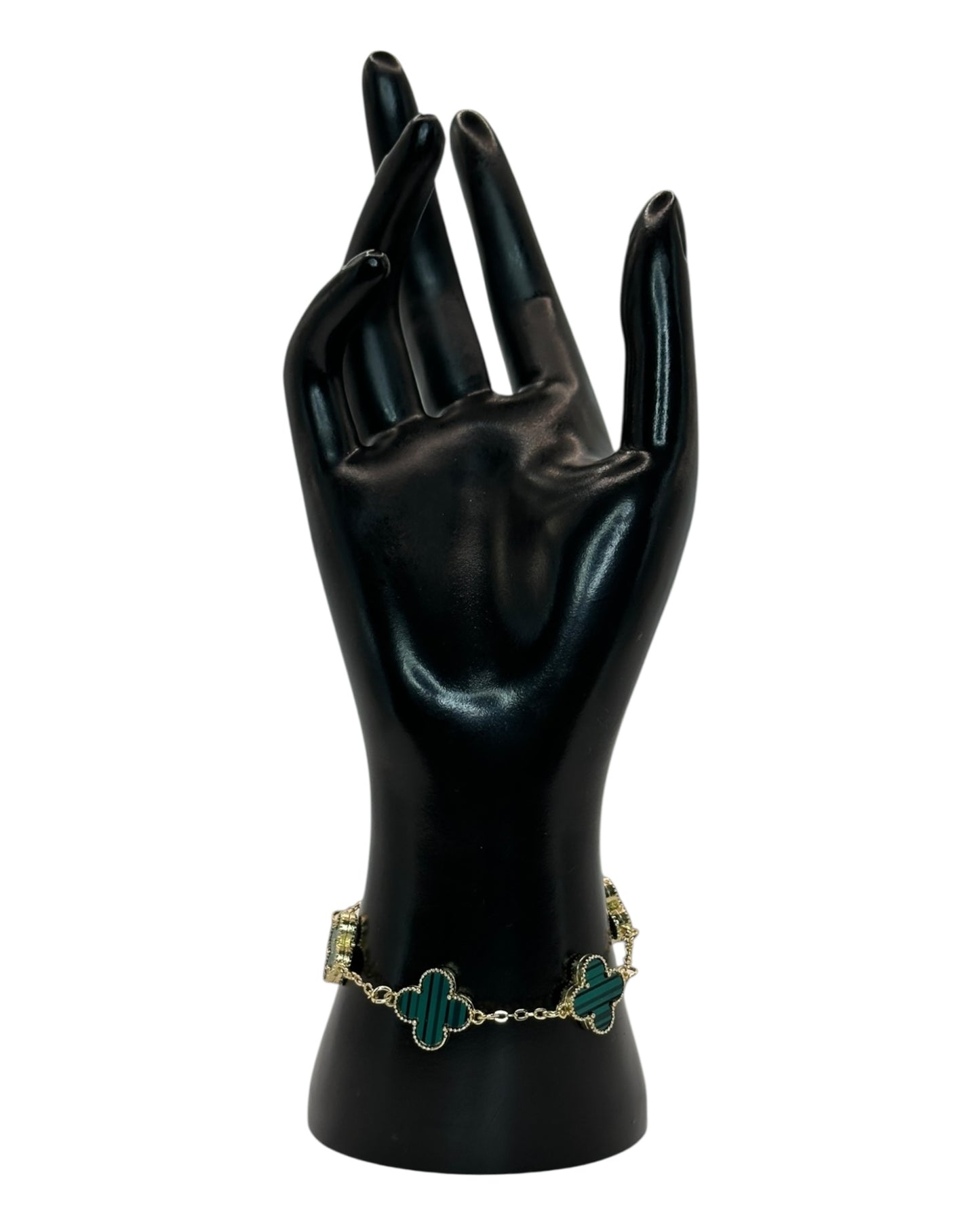 Van Cleef & Arpels Alhambra Armband mit Kleeblättern Grün