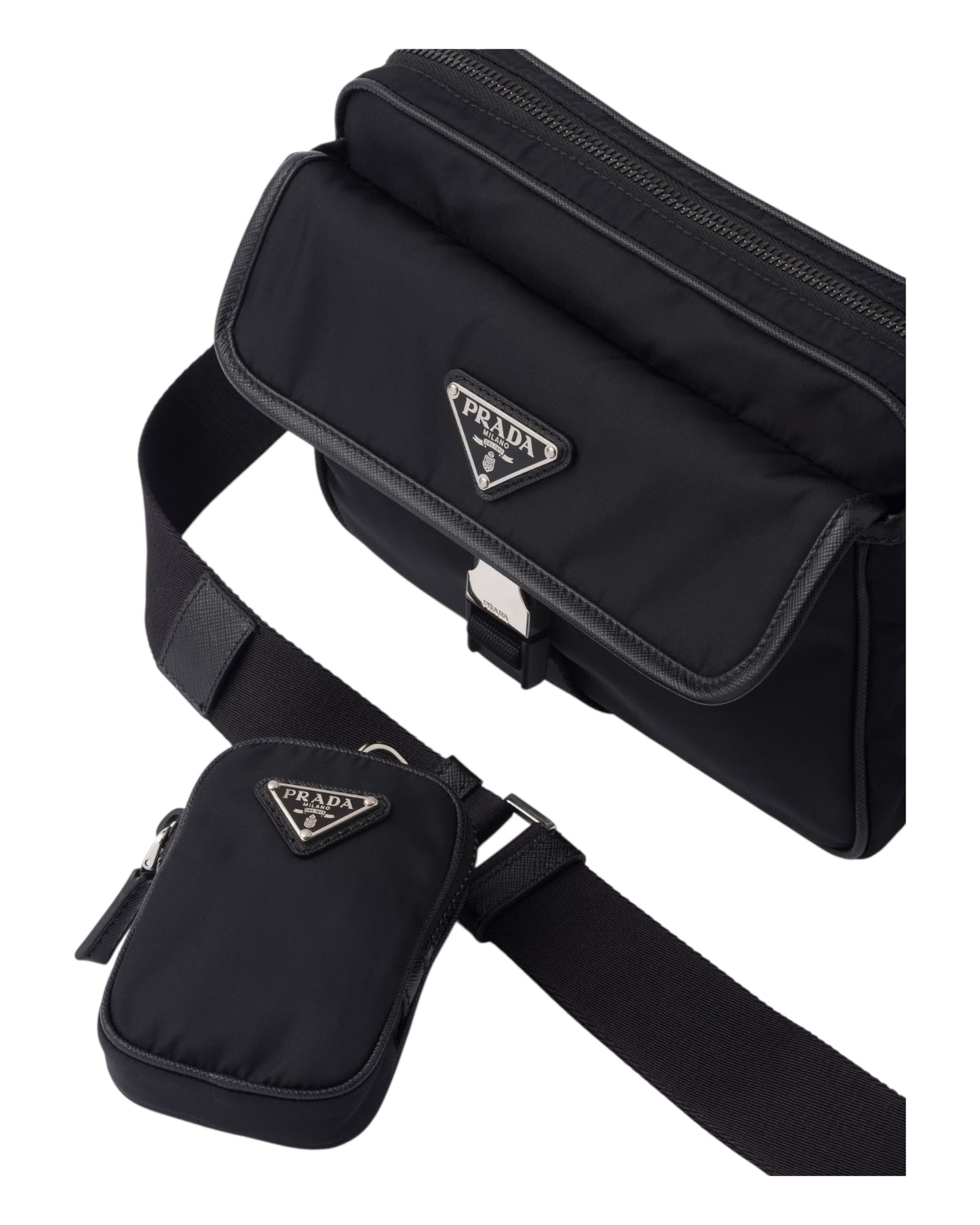 PRADA BAUCHTASCHE Re-Nylon und Saffiano-Leder | 7A SUPER CLONE | ORIGINAL QUALITÄT | FULLSET MIT BOX etc.