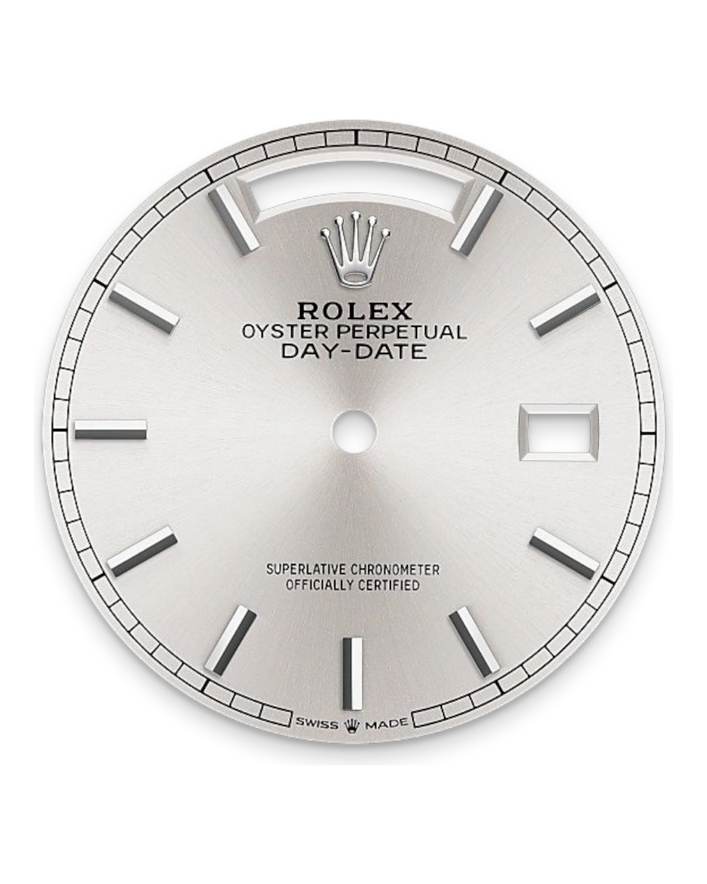 Rolex Day-Date Silver Dial, 40mm White Gold President - U1 FACTORY - AUTOMATIK