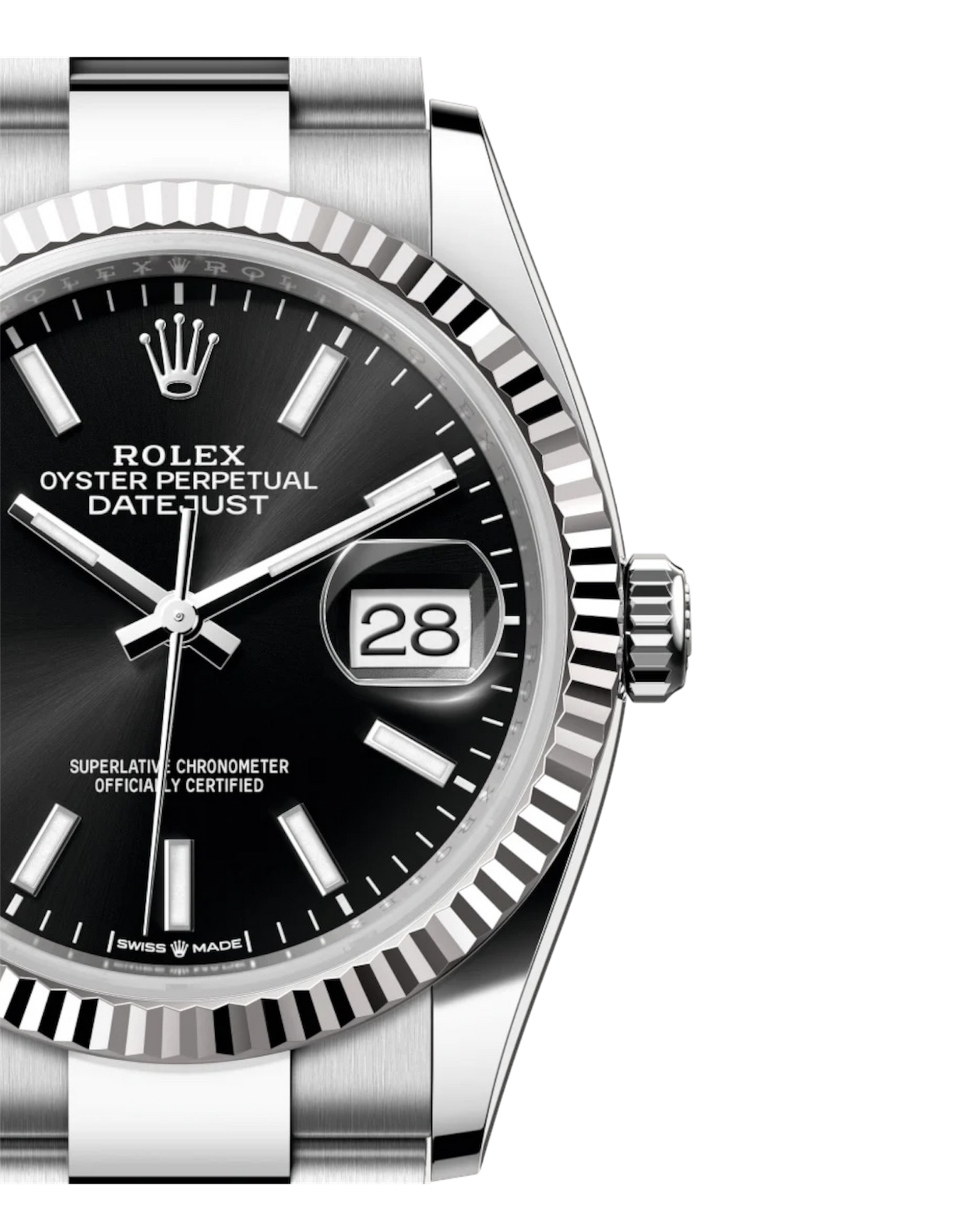 Rolex Datejust 36mm Black Dial U1 FACTORY - AUTOMATIK