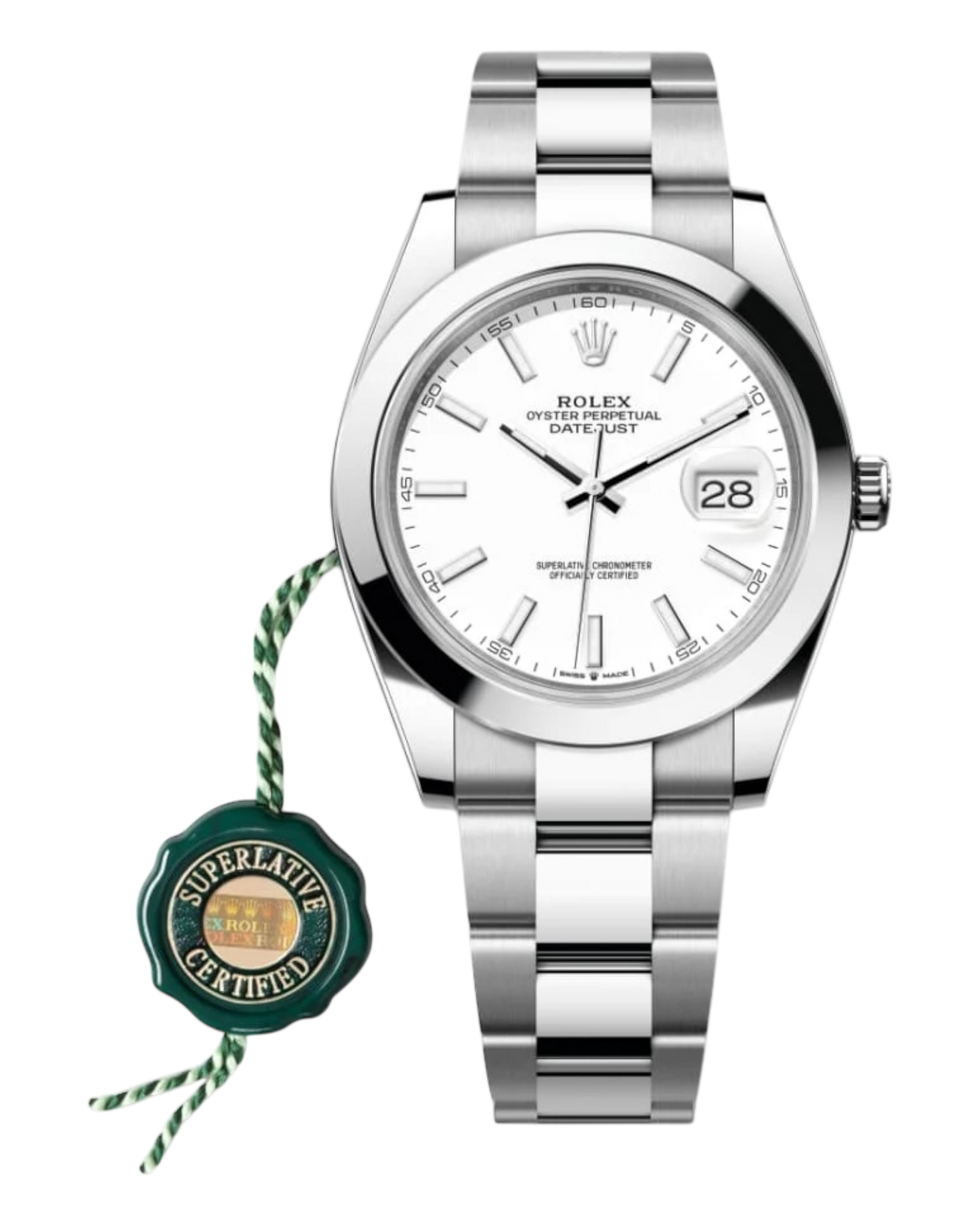 Rolex Datejust 41mm White Dial Oyster - U1 FACTORY - AUTOMATIK
