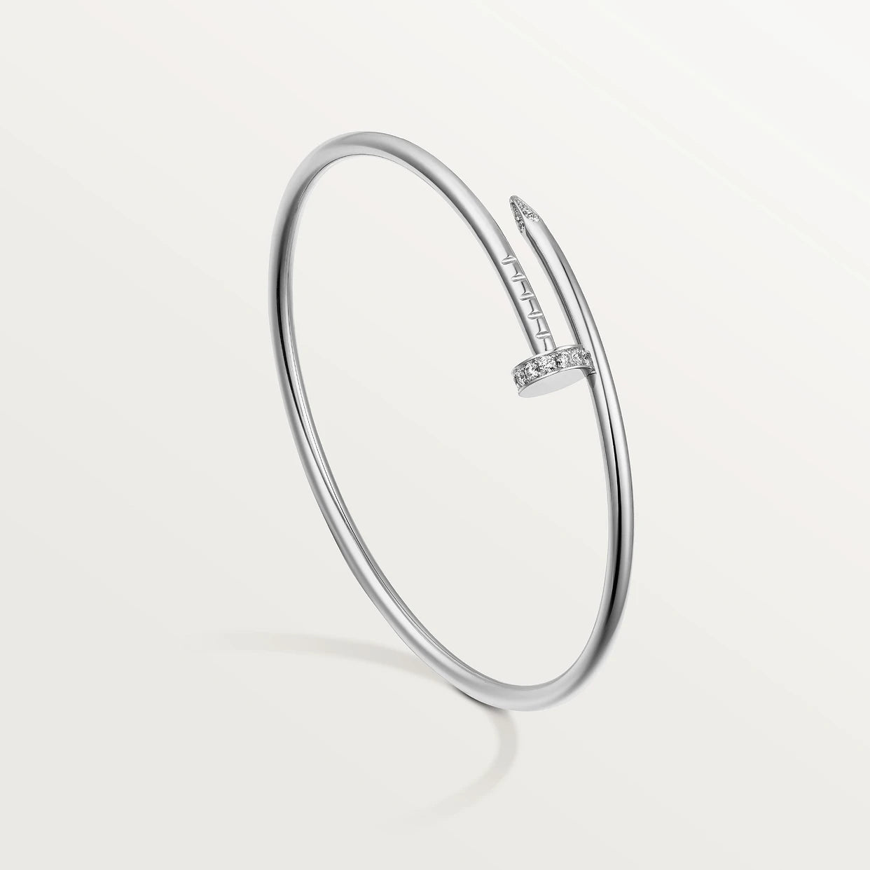 CARTIER NAGEL ARMBAND MIT DIAMANTEN - SILBER - UNISEX - JUSTE UN CLOU - FULLSET