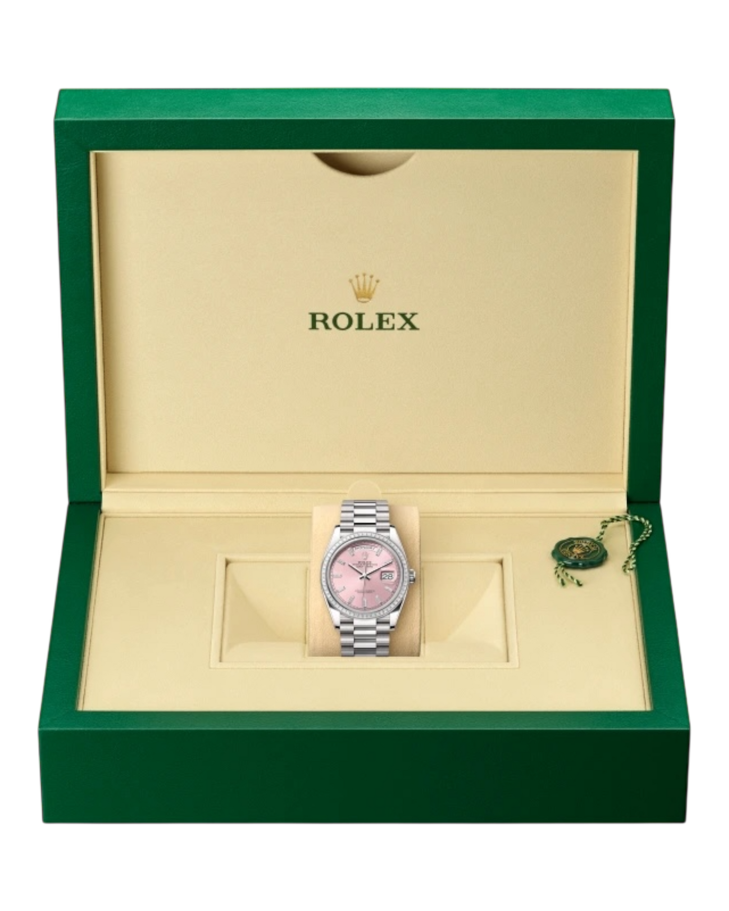 Rolex Day-Date Pink Dial, 36mm White Gold President - U1 FACTORY - AUTOMATIK