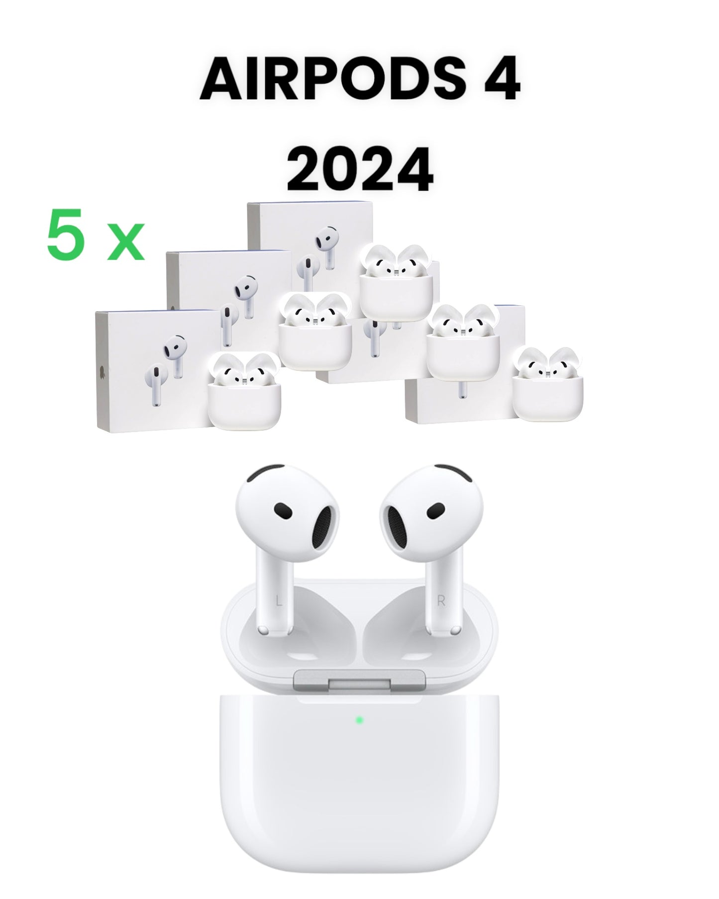AIRPODS 4 (5 STÜCK) , APPLE ( NEU 2024 ), GÜLTIGE SERIENNUMMER
