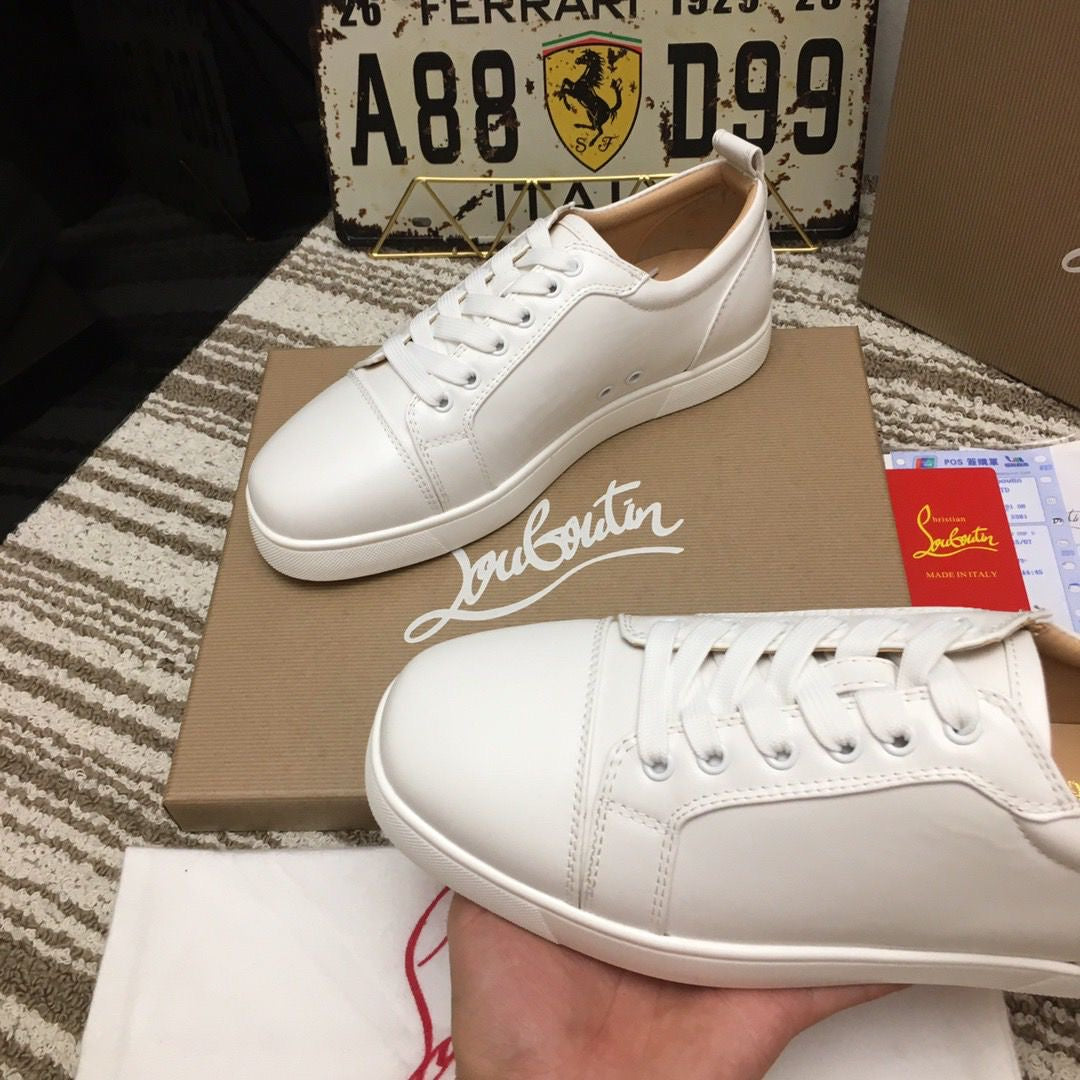 CHRISTIAN LOUBOUTIN - SUPER CLONE - original factory 1:1 - white leather