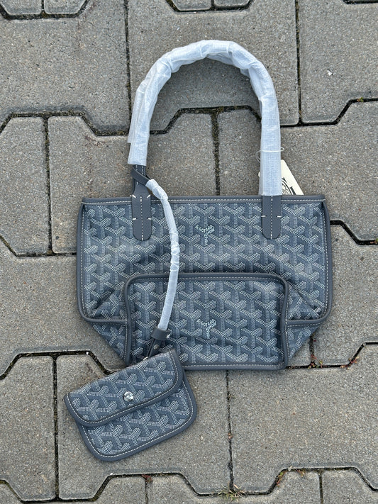 Goyard Saint Louis PM Tasche in Grau mit Pochette | 1:1 Replica