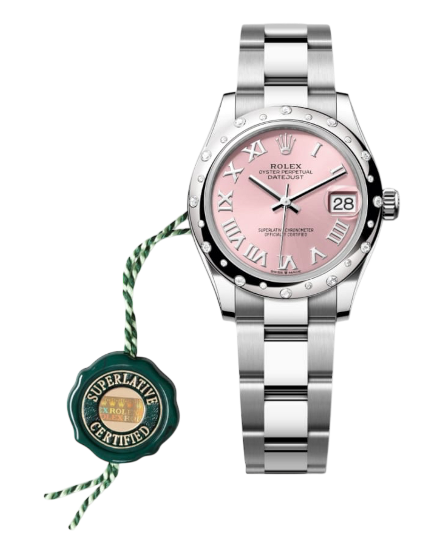 Rolex Datejust 31mm Pink Dial, Bicolor - Oyster - U1 FACTORY - AUTOMATIK