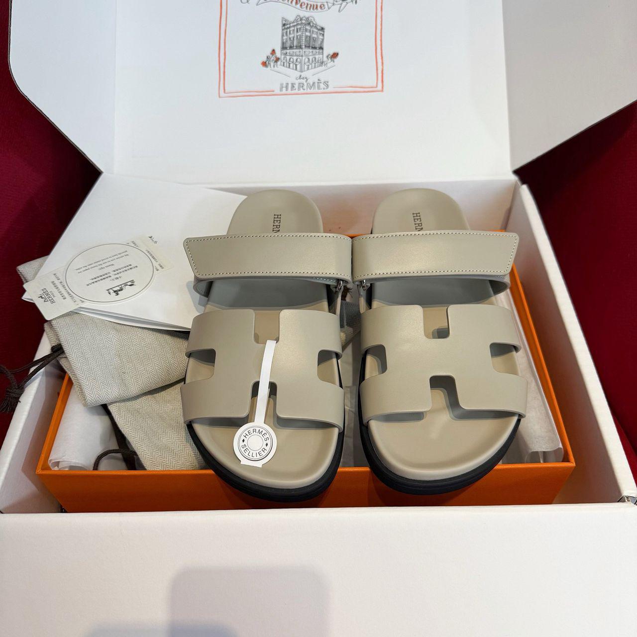 HERMES CHYPRE ECHT-LEDER RÖMERSANDALEN - SUPER CLONE | BEIGE