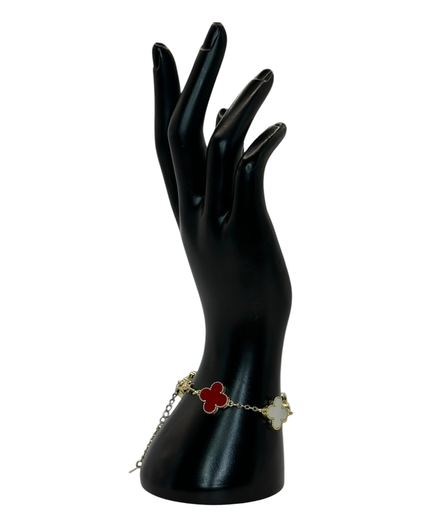 Van Cleef & Arpels Alhambra Armband mit Kleeblättern Mehrfarbig