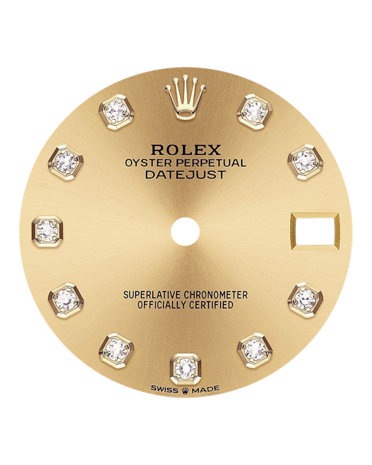 Rolex Datejust 31mm Gold with Diamonds Dial Bicolor Jubilee - U1 FACTORY - AUTOMATIK