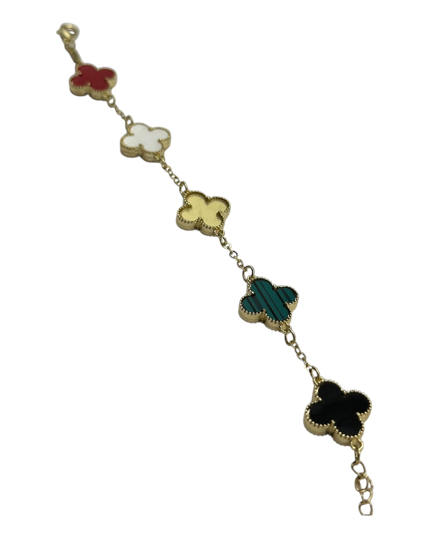 Van Cleef & Arpels Alhambra Armband mit Kleeblättern Mehrfarbig