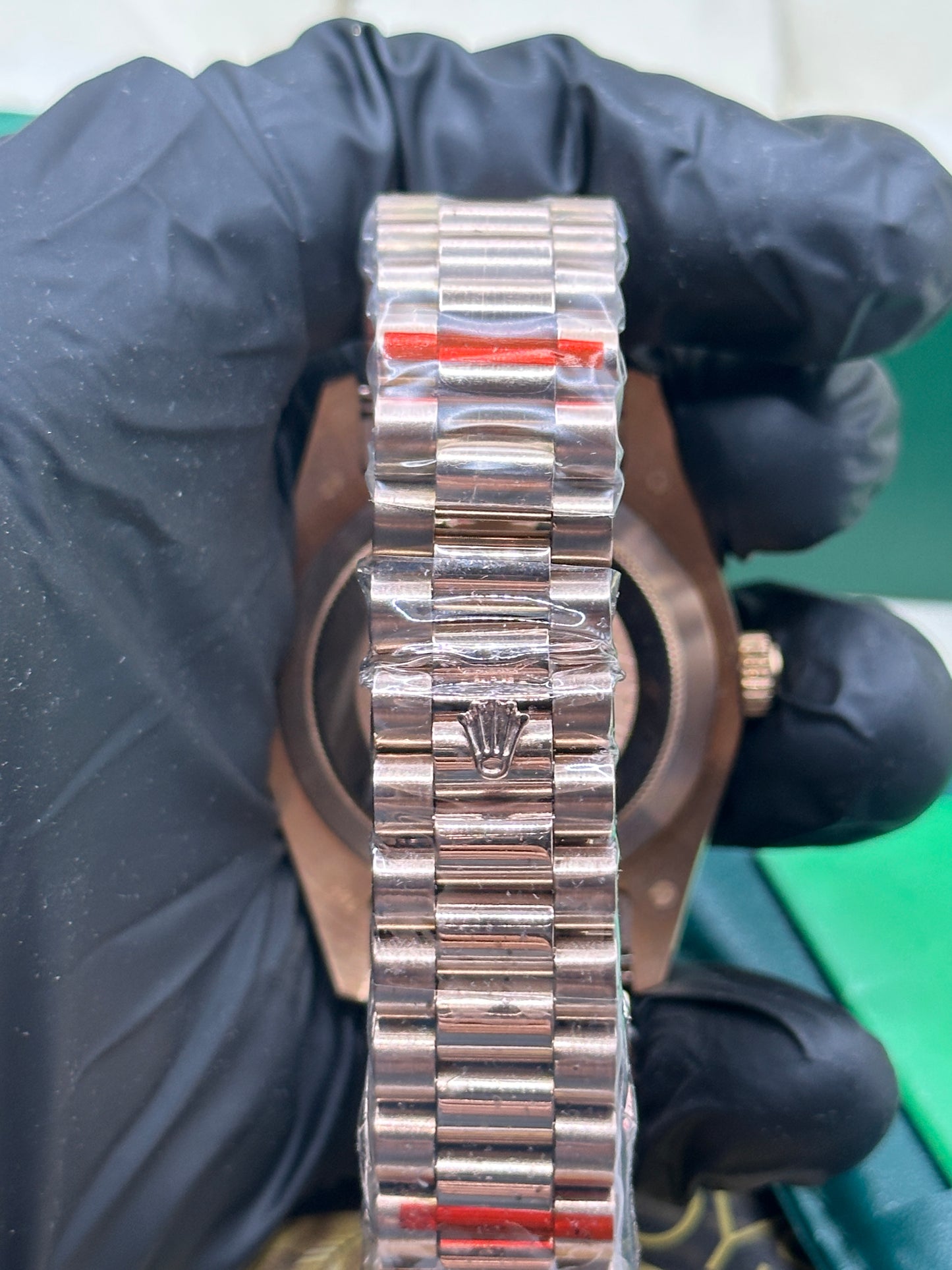 Rolex Day-Date Brown Roman Dial, 40mm Rose Gold President - U1 FACTORY - AUTOMATIK