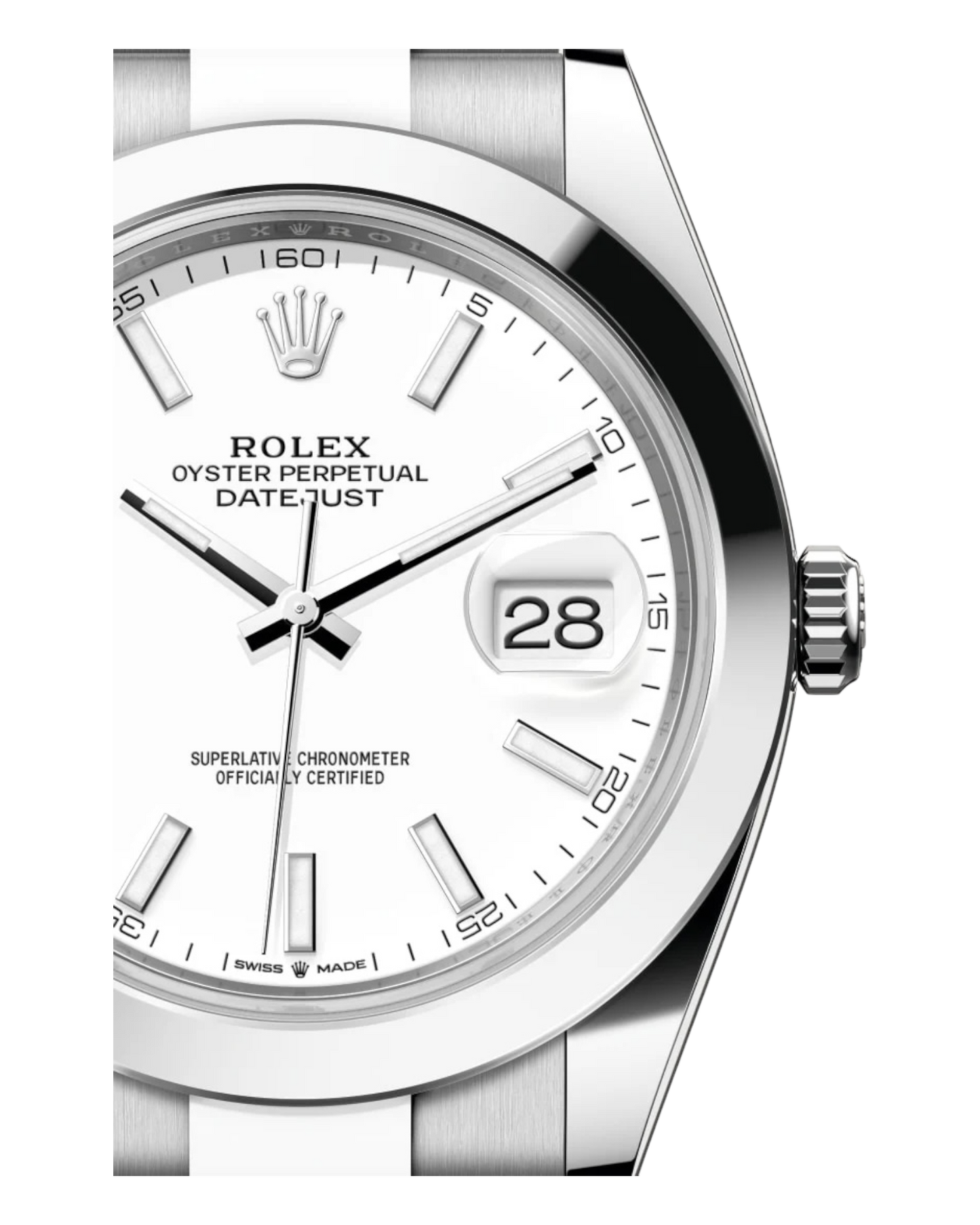 Rolex Datejust 41mm White Dial Oyster - U1 FACTORY - AUTOMATIK