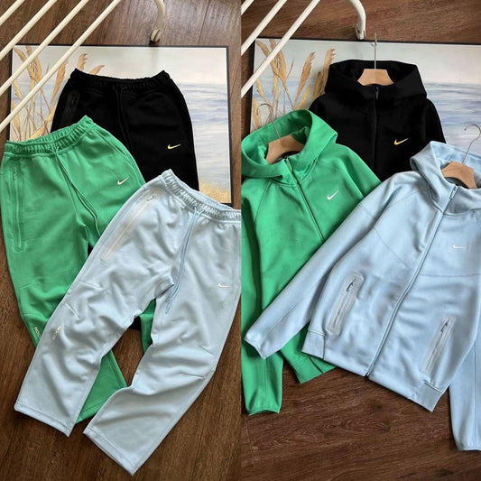 Set Nike x NOCTA Tech Fleece Kapuzen/pullover und Jogginghose - Hellblau , Grün , Schwarz