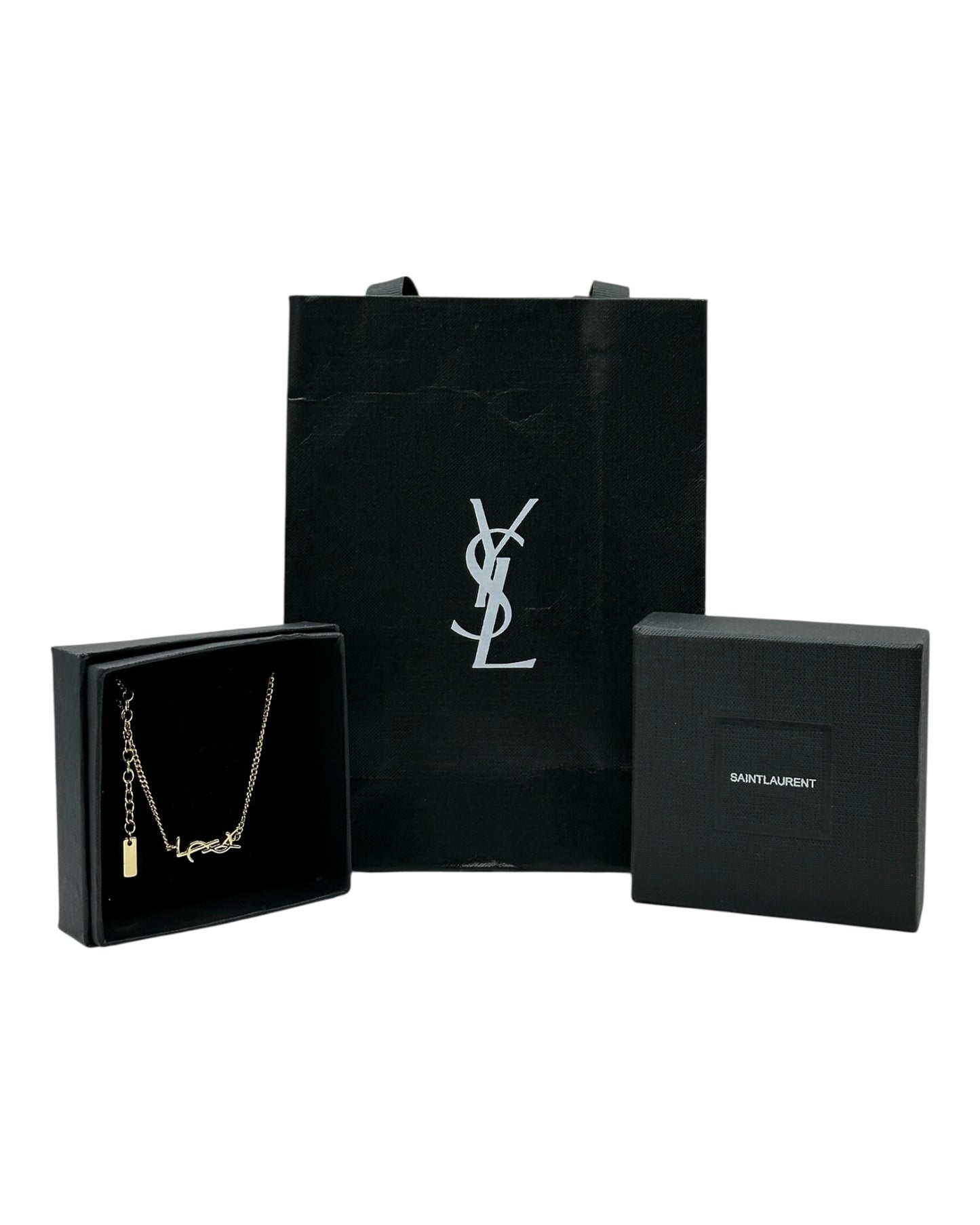 Yves Saint Laurent Logo Halskette - Gold