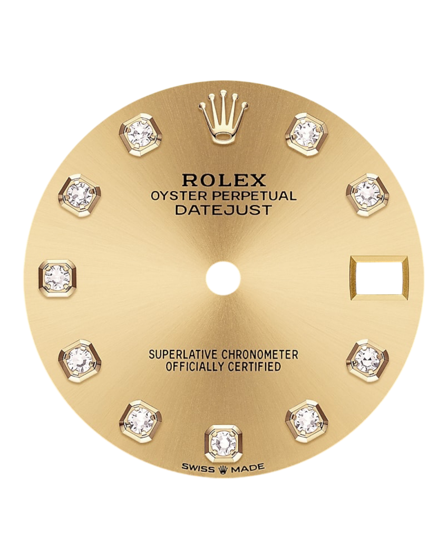 Rolex Datejust 31mm Gold with Diamonds Dial, Bicolor - U1 FACTORY - AUTOMATIK - Jubilee