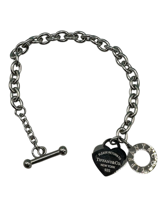 Tiffany & Co. Herz-Armband mit Knebelverschluss aus 925 Sterling-Silber