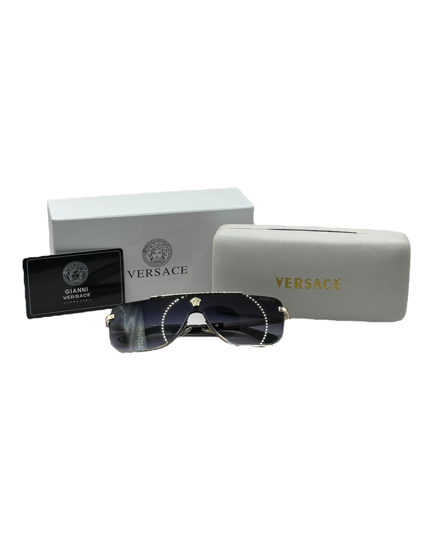 Versace Sonnenbrille in Gold mit Verlaufstönung V3