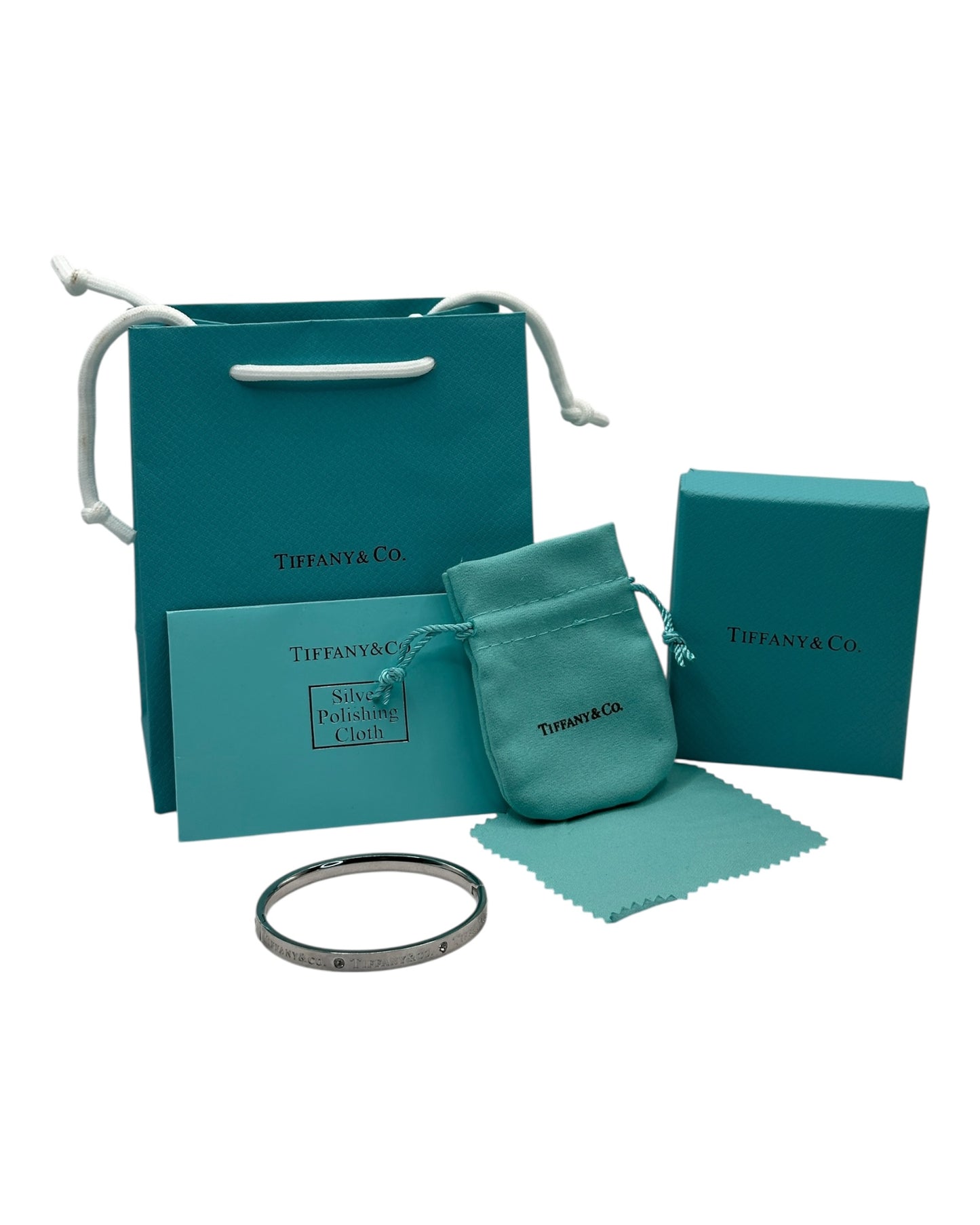 Tiffany & Co. Klassisches Armband mit Logogravur in Silver