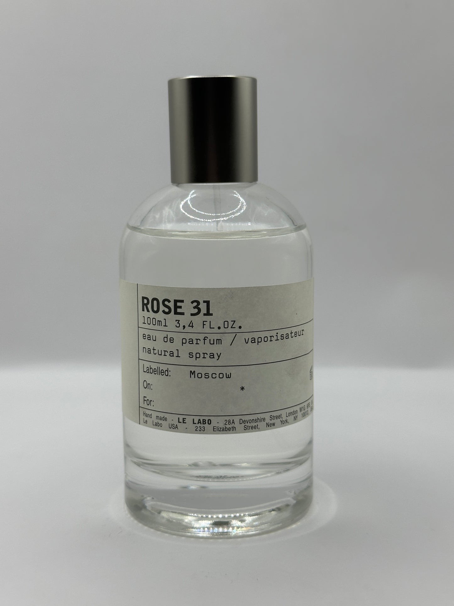Ausstellungsstück - LE LABO ROSE 31 - Eau de Parfum - 95% voll mit Box
