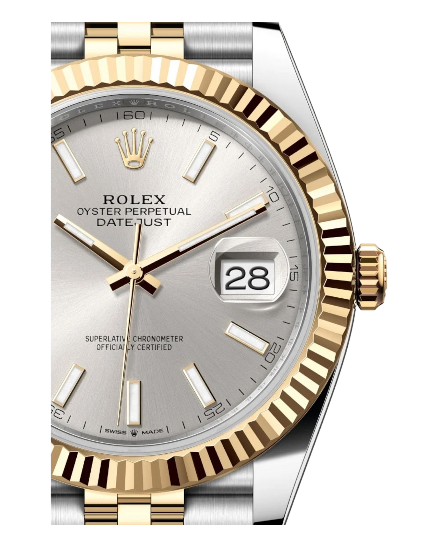 Rolex Datejust Silver Dial, Bicolor 36mm Jubilee - U1 FACTORY - AUTOMATIK