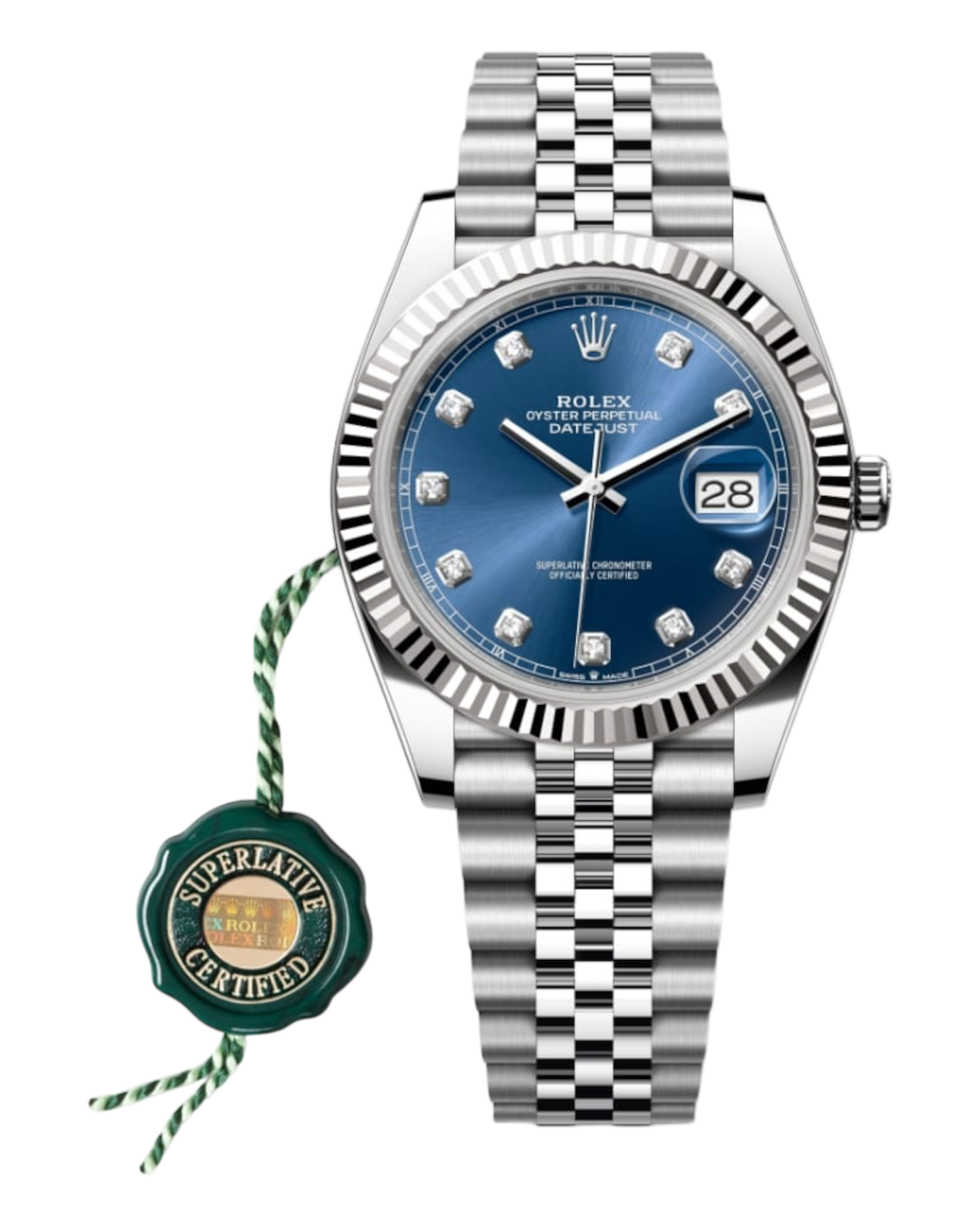 Rolex Datejust 36mm Blue with Diamonds Dial - Jubilee - U1 FACTORY - AUTOMATIK