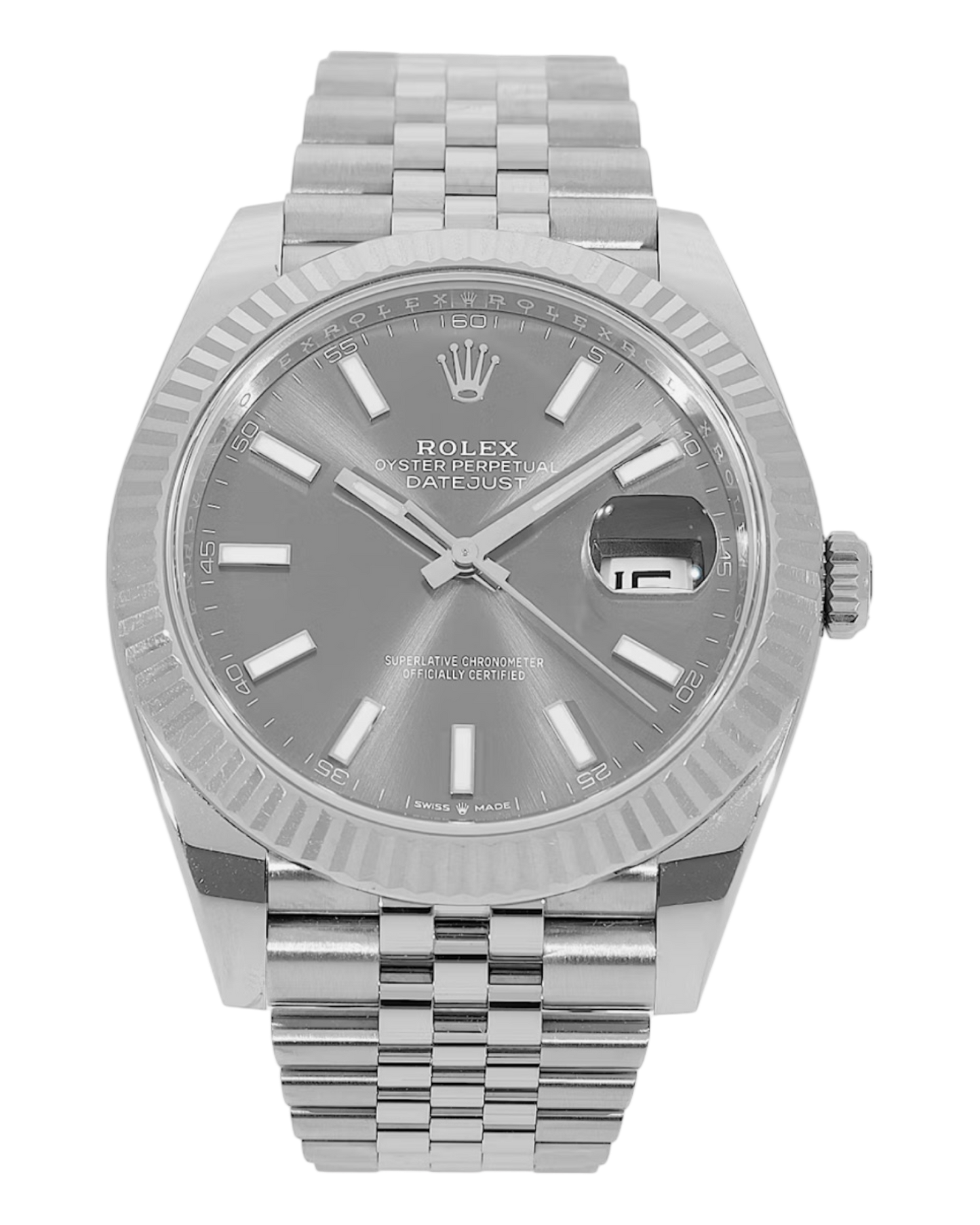 Rolex Datejust 41mm 126300 Steel Rhodium Dial - U1 FACTORY - AUTOMATIK