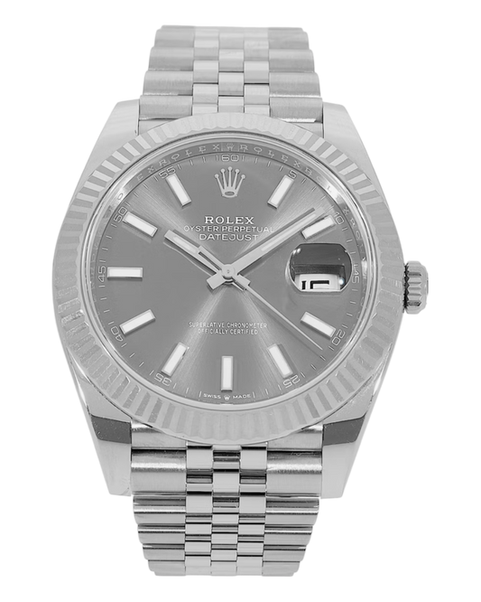 Rolex Datejust 41mm 126300 Steel Rhodium Dial - U1 FACTORY - AUTOMATIK