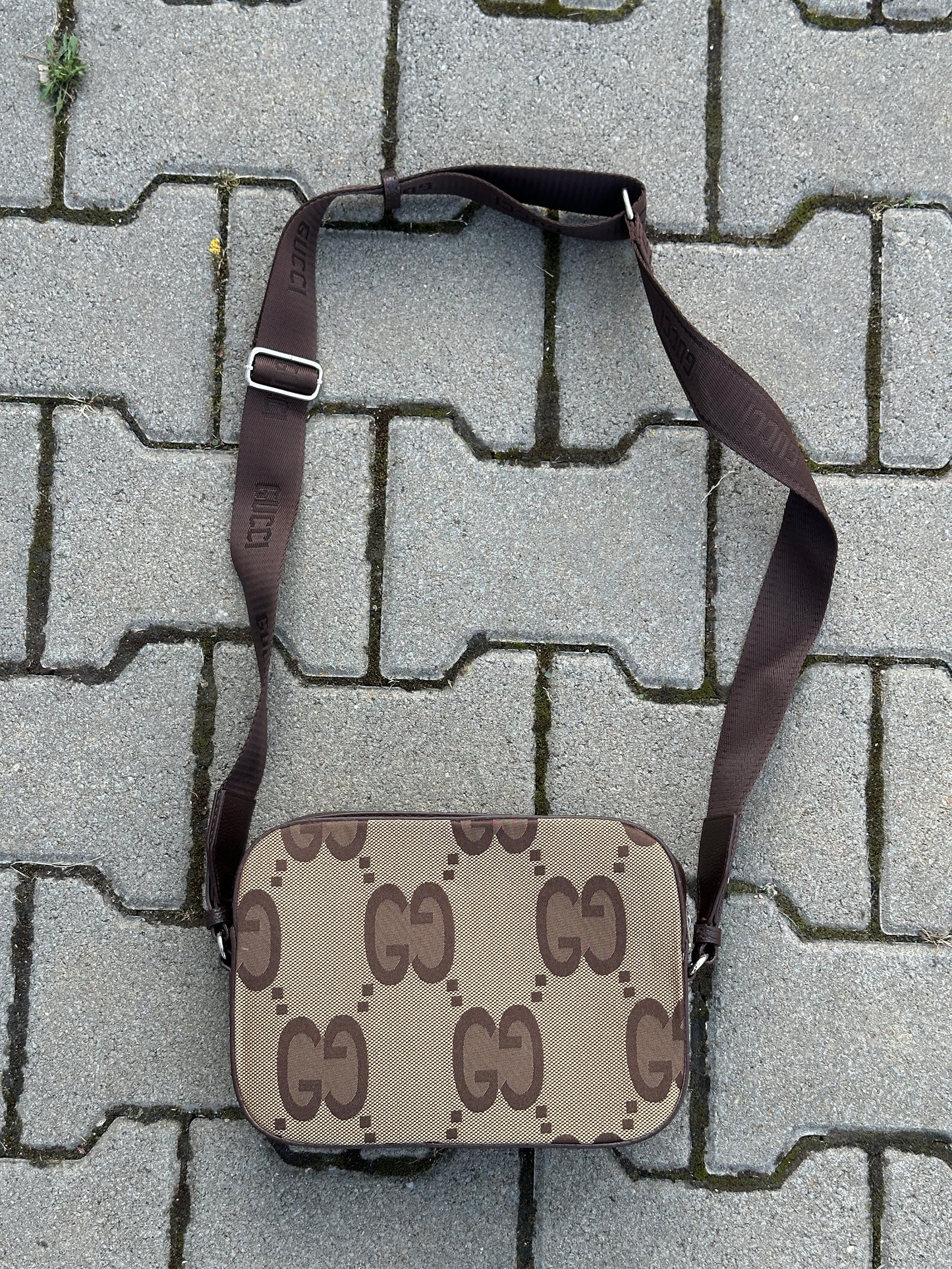 GUCCI MESSENGER BAG MIT GG-LOGO IN BEIGE/BRAUN | 1:1 REPLICA