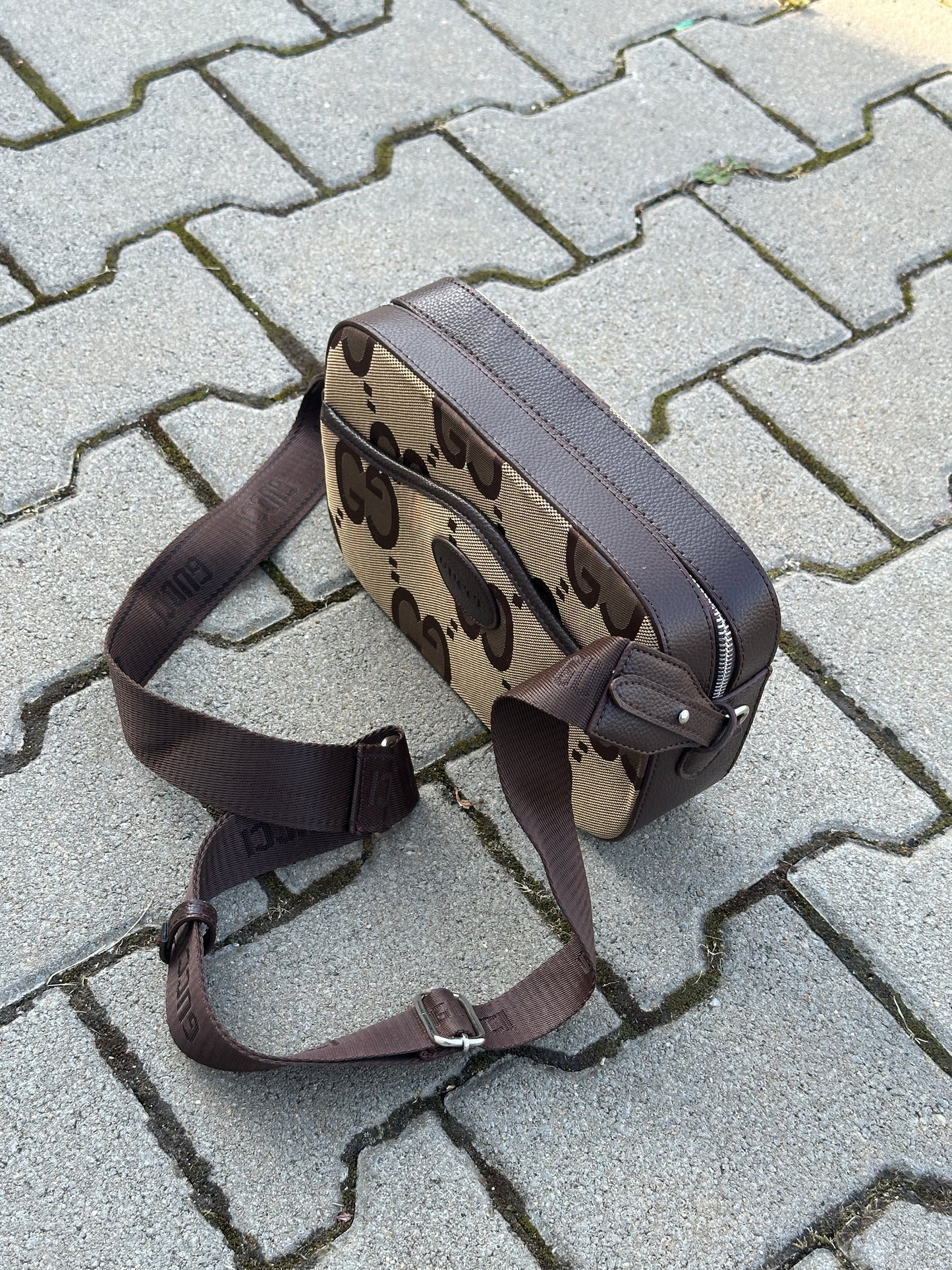 GUCCI MESSENGER BAG MIT GG-LOGO IN BEIGE/BRAUN | 1:1 REPLICA