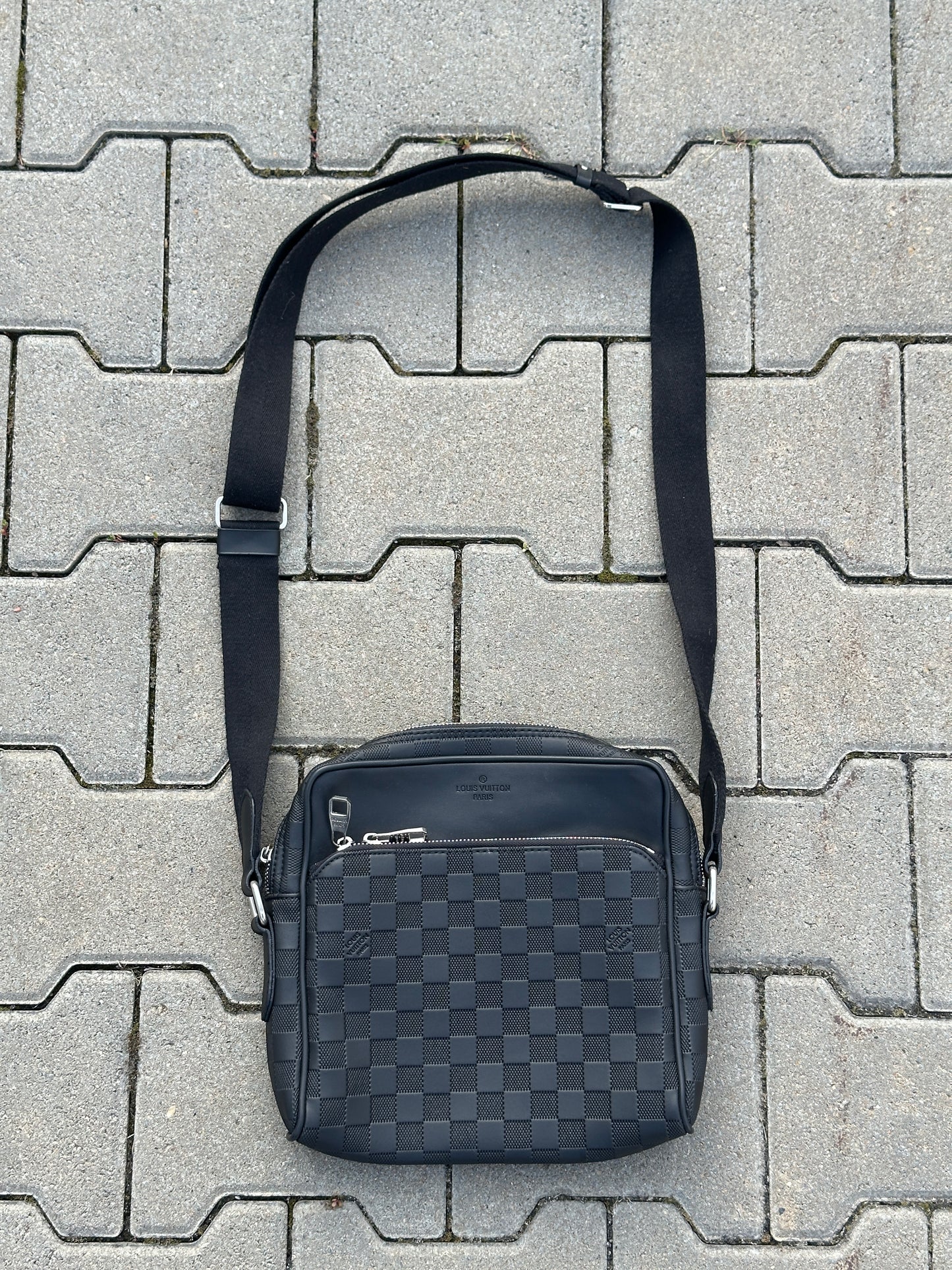 LOUIS VUITTON UMHÄNGETASCHE DAMIER IN SCHWARZ 1:1 REPLICA | PU LEDER