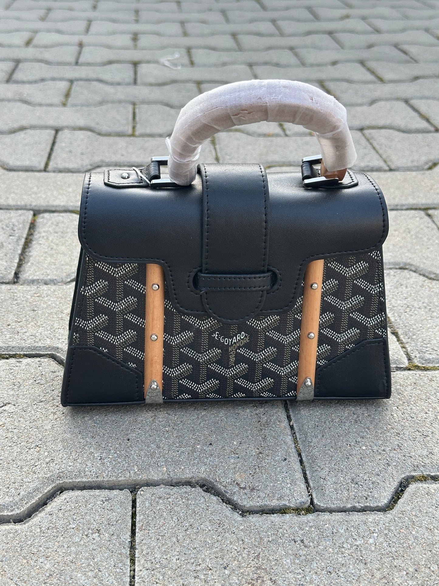 GOYARD MINI HANDTASCHE MIT HOLZGRIFF | 1:1 REPLICA | HIGH END QUALITY