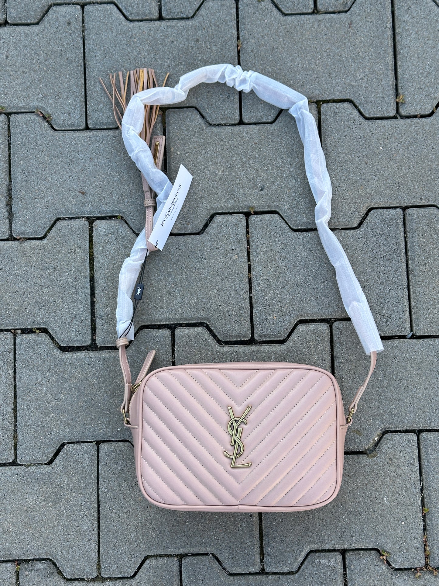 YSL CROSSBODY BAG IN PINK MIT GOLDFARBENEN LOGO | 1:1 REPLICA