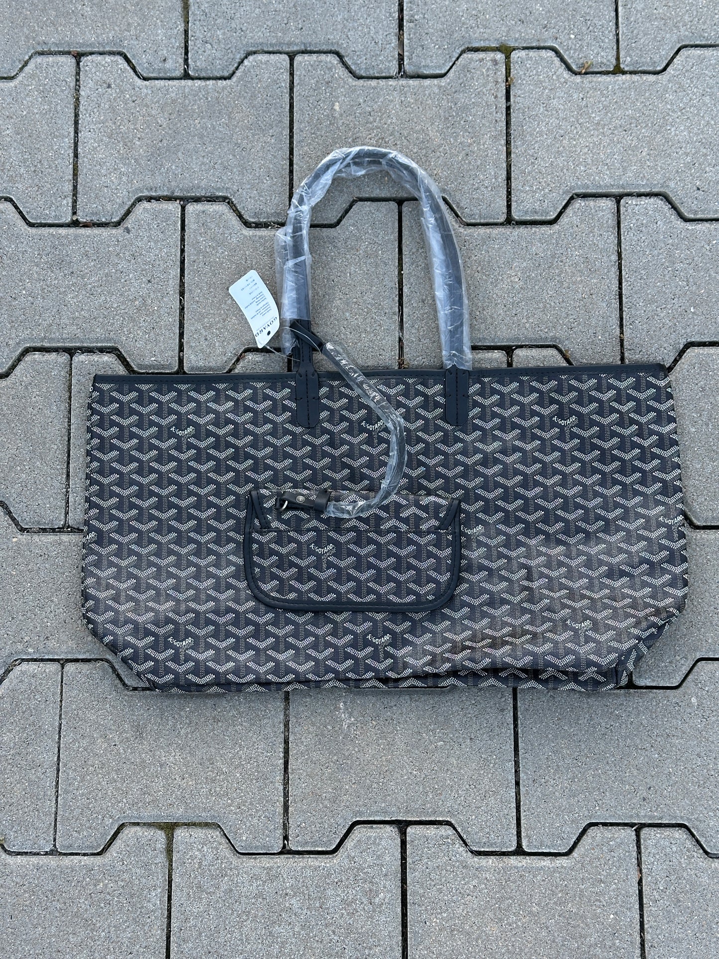 GOYARD TOTE BAG IN SCHWARZ – 1:1 REPLICA AUS FEINEM PU LEDER MIT MINI POCHETTE
