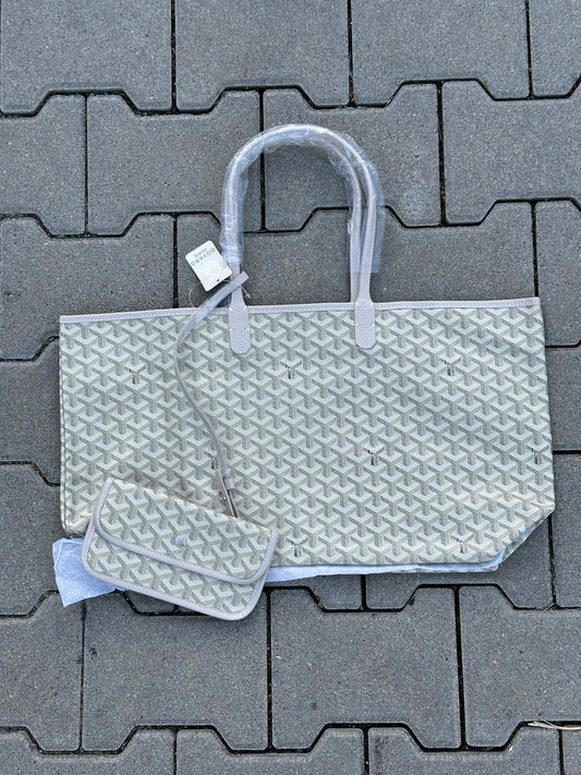 GOYARD TOTE BAG IN BEIGE – 1:1 REPLICA AUS FEINEM PU LEDER MIT MINI POCHETTE